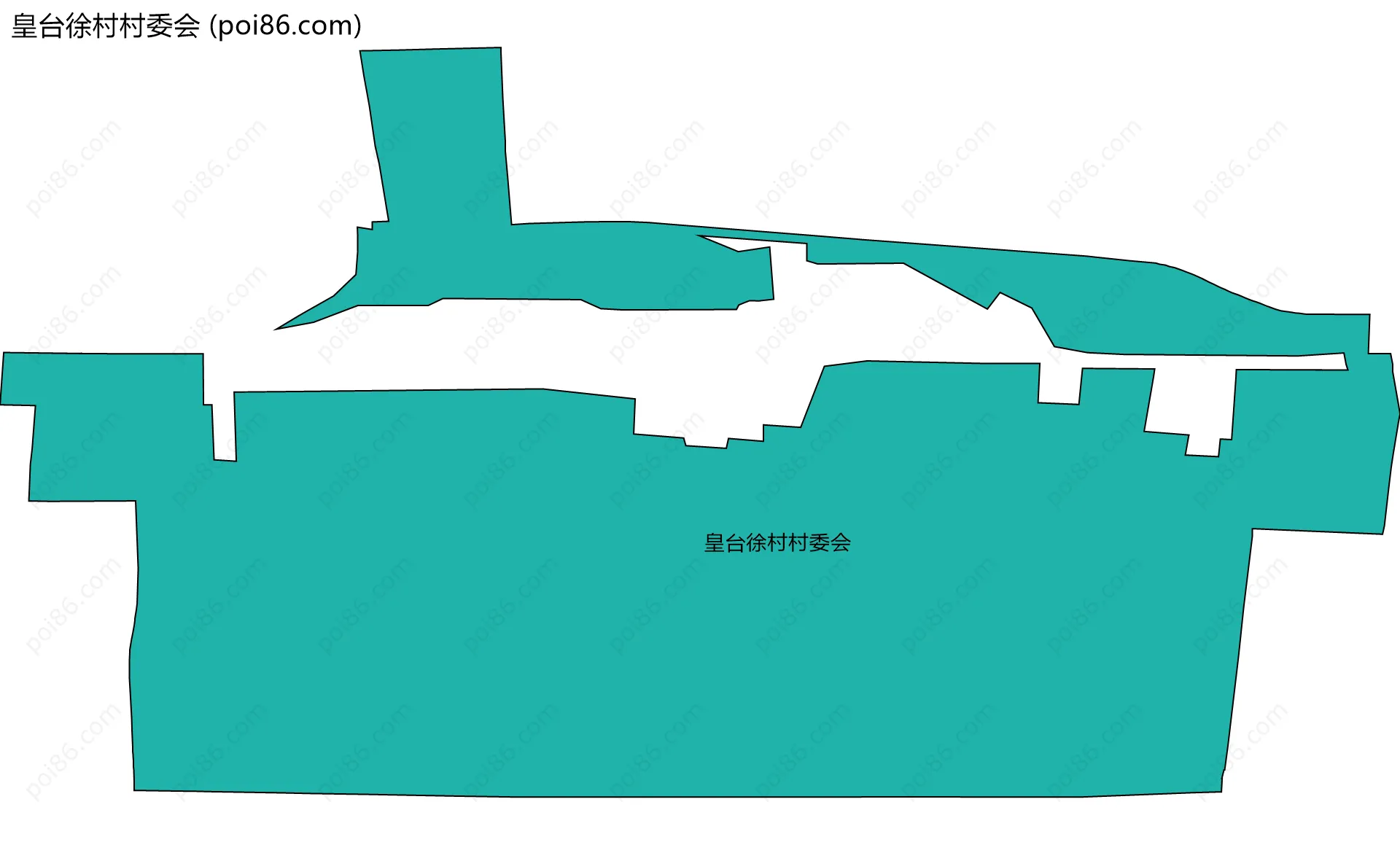 皇台徐村村委会边界地图