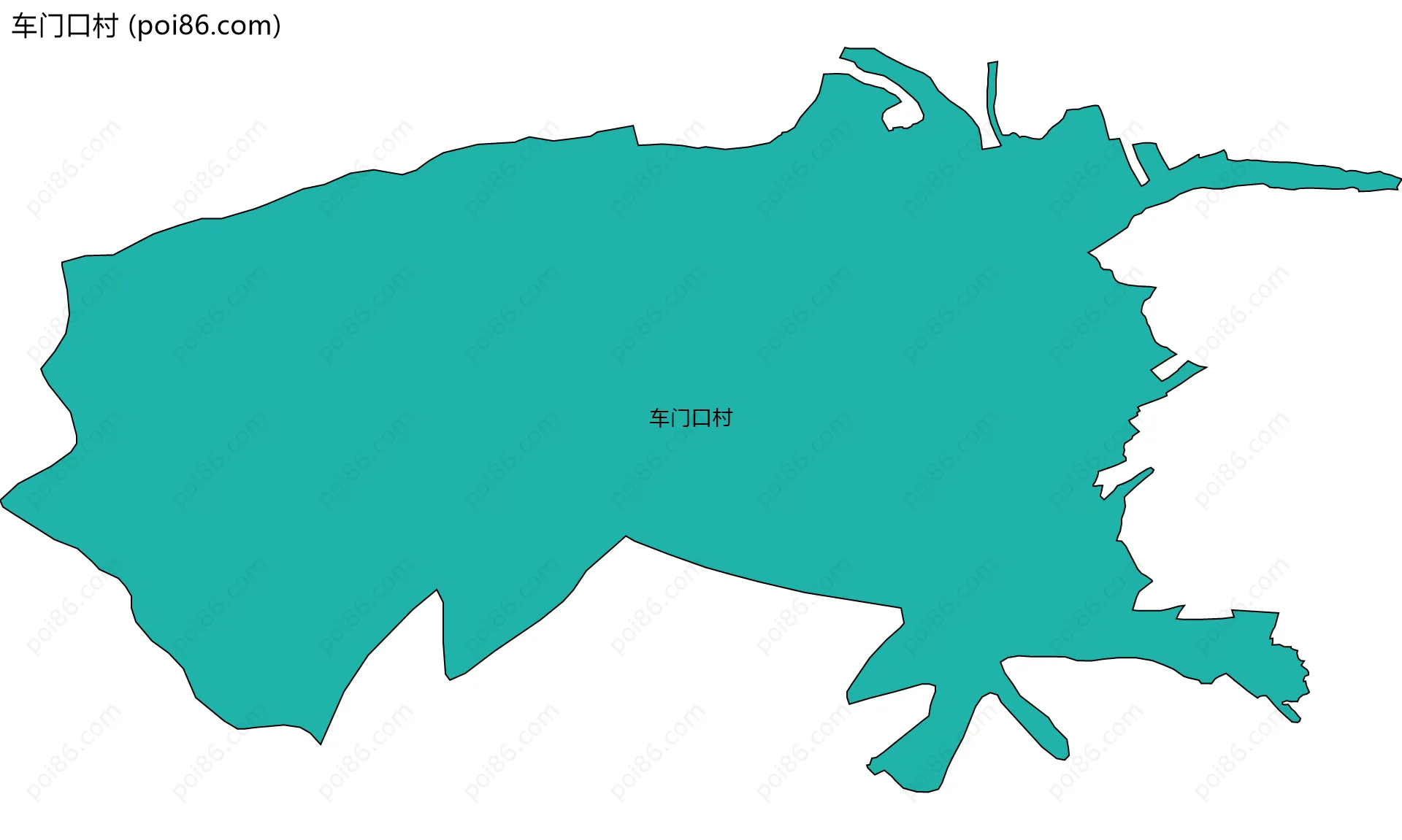 车门口村边界地图