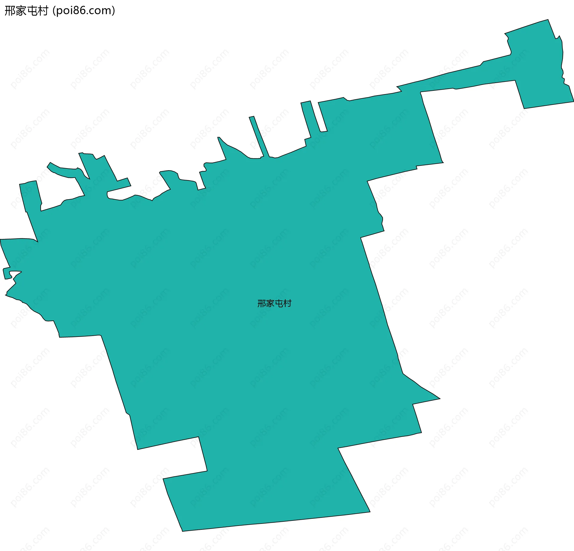 邢家屯村边界地图