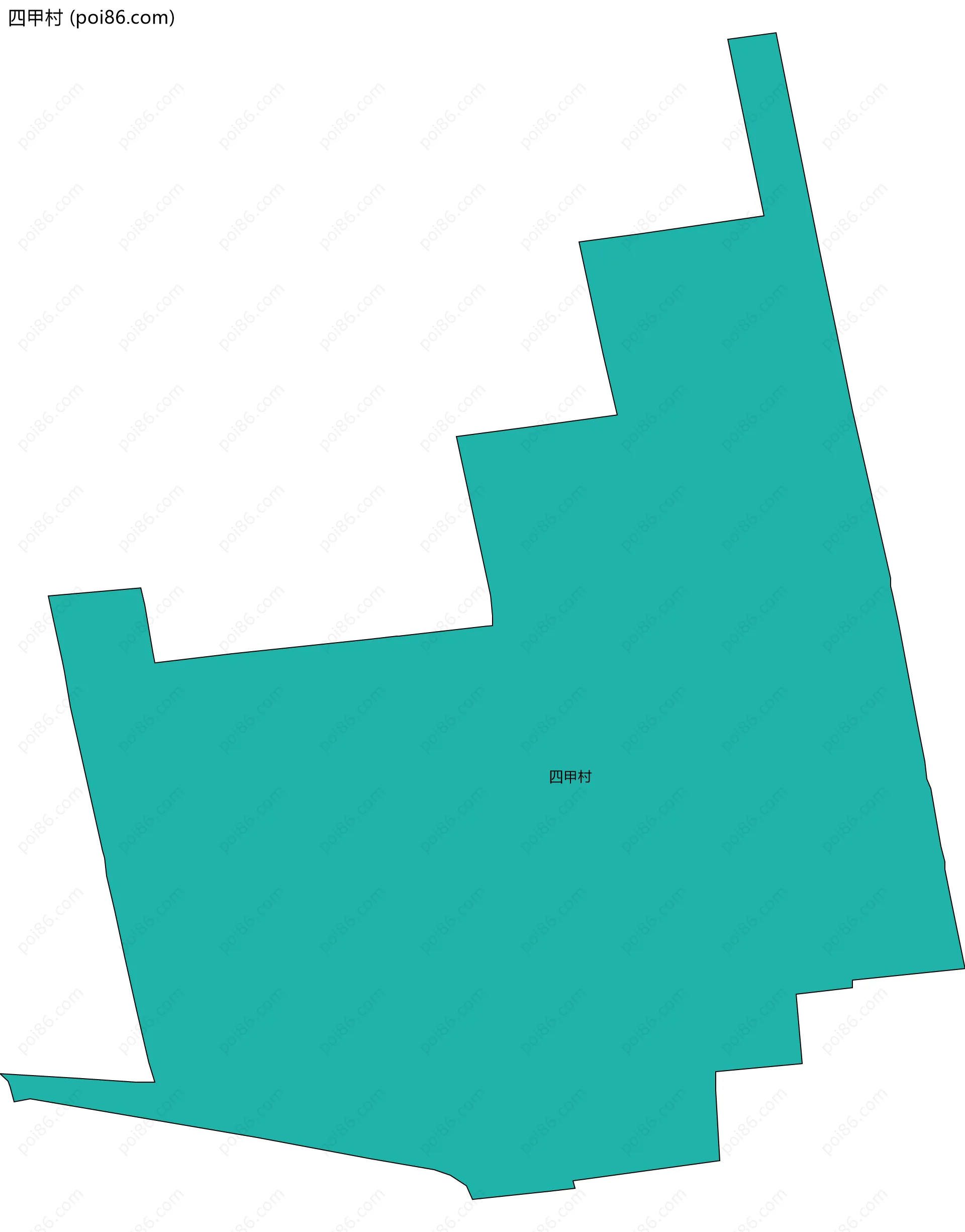 四甲村边界地图