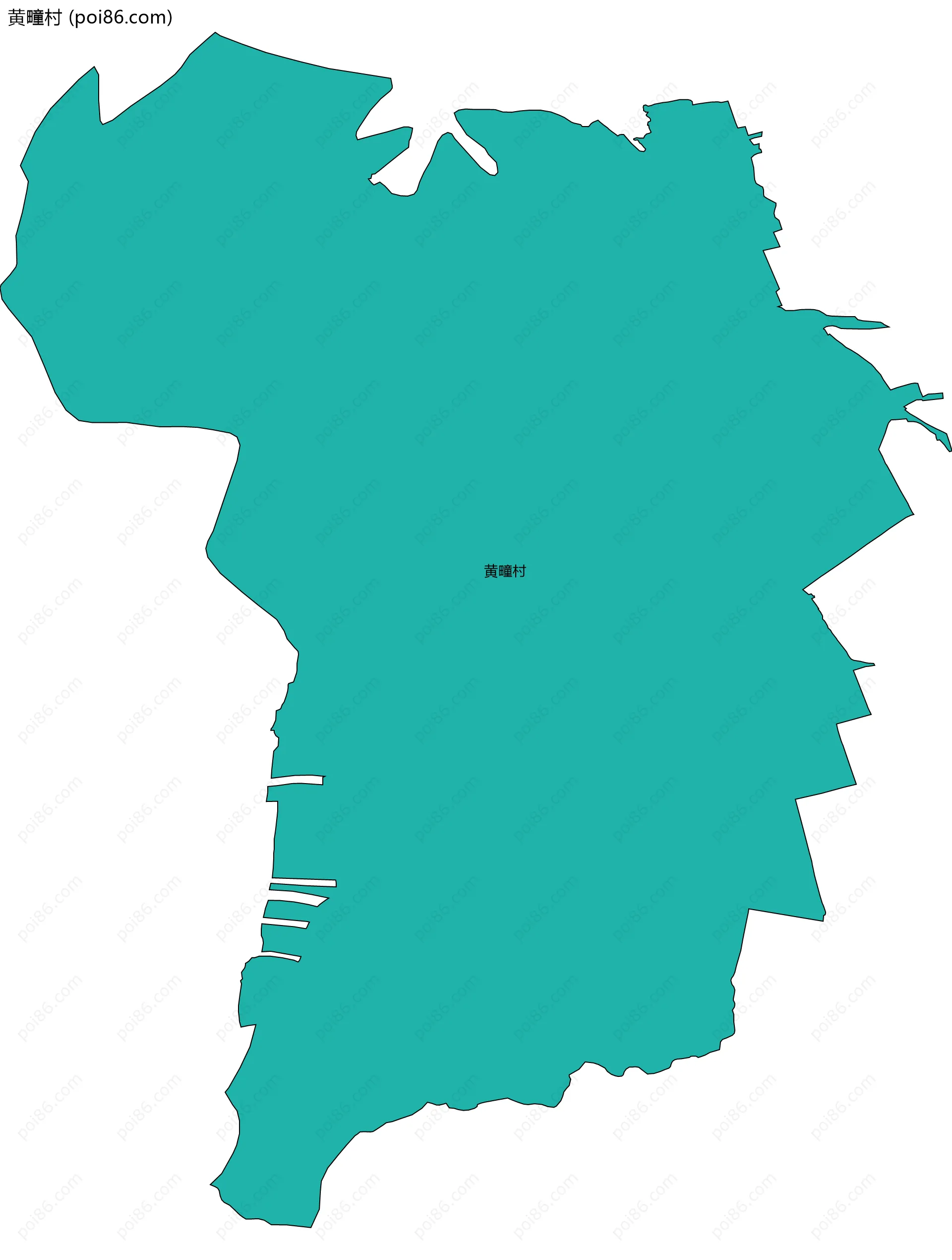 黄疃村边界地图