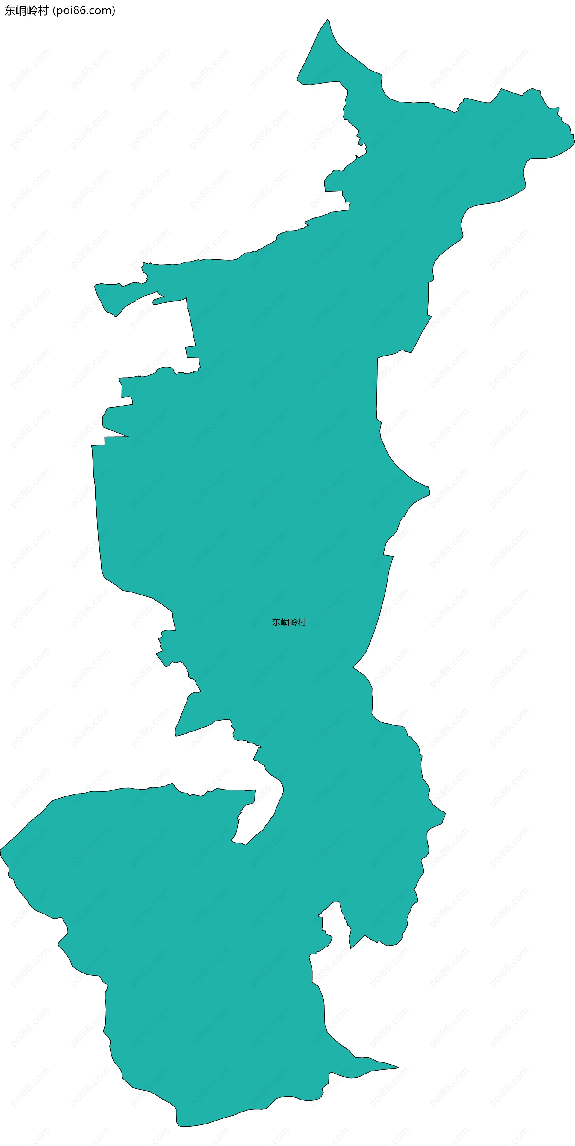 东峒岭村边界地图