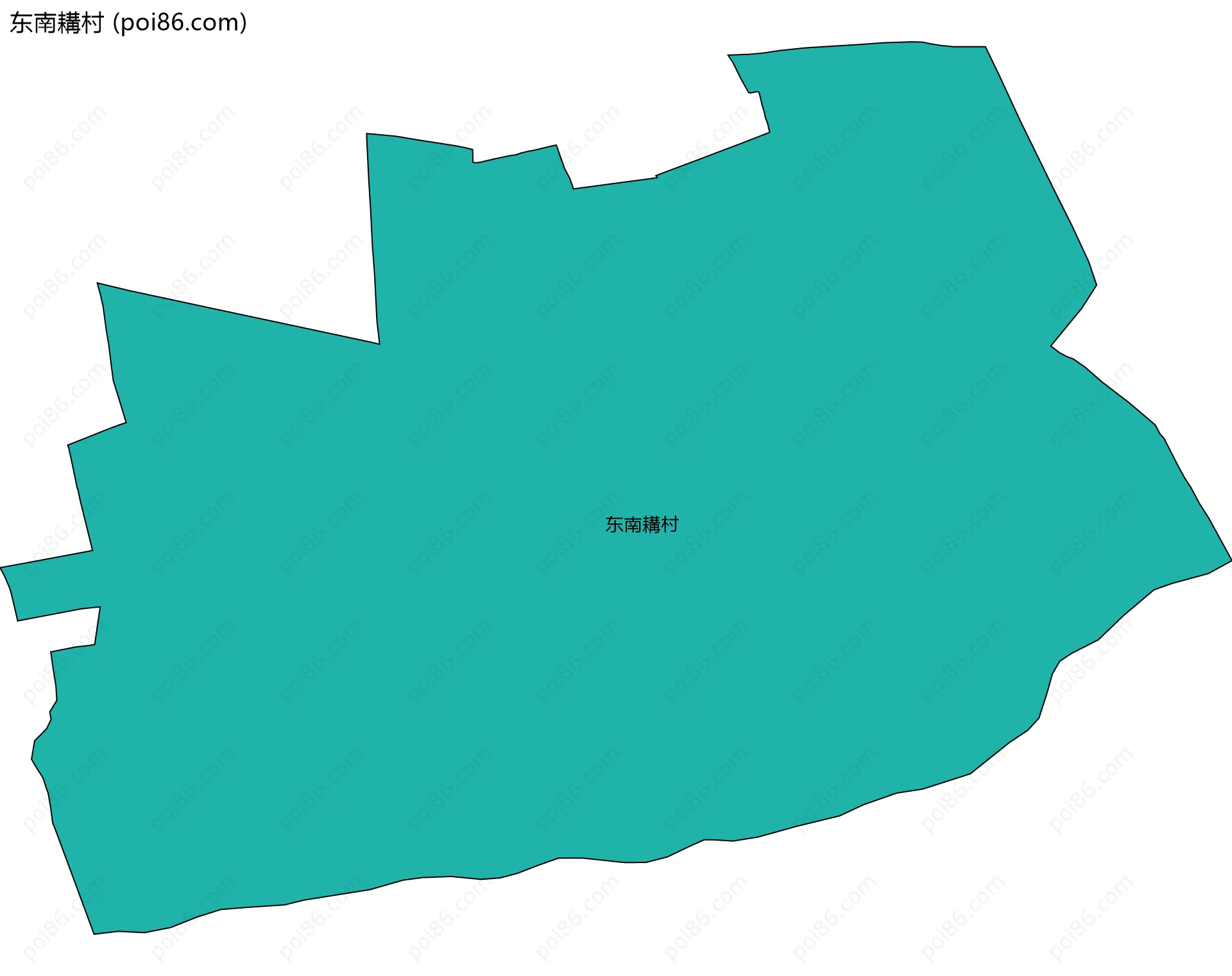东南耩村边界地图