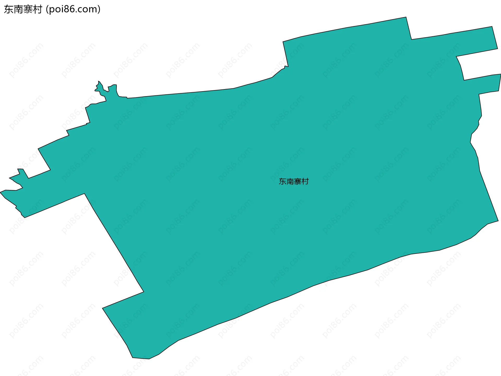 东南寨村边界地图