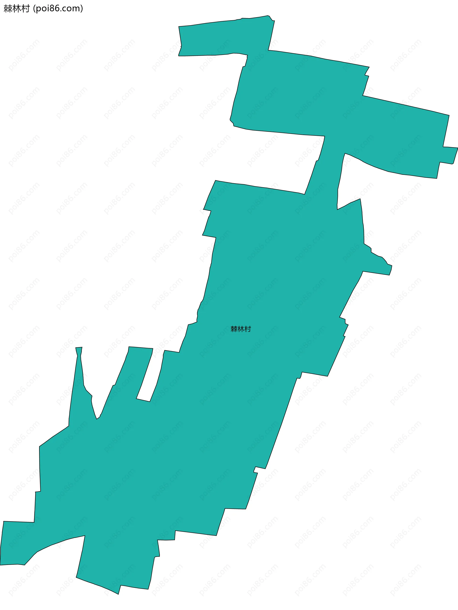 棘林村边界地图