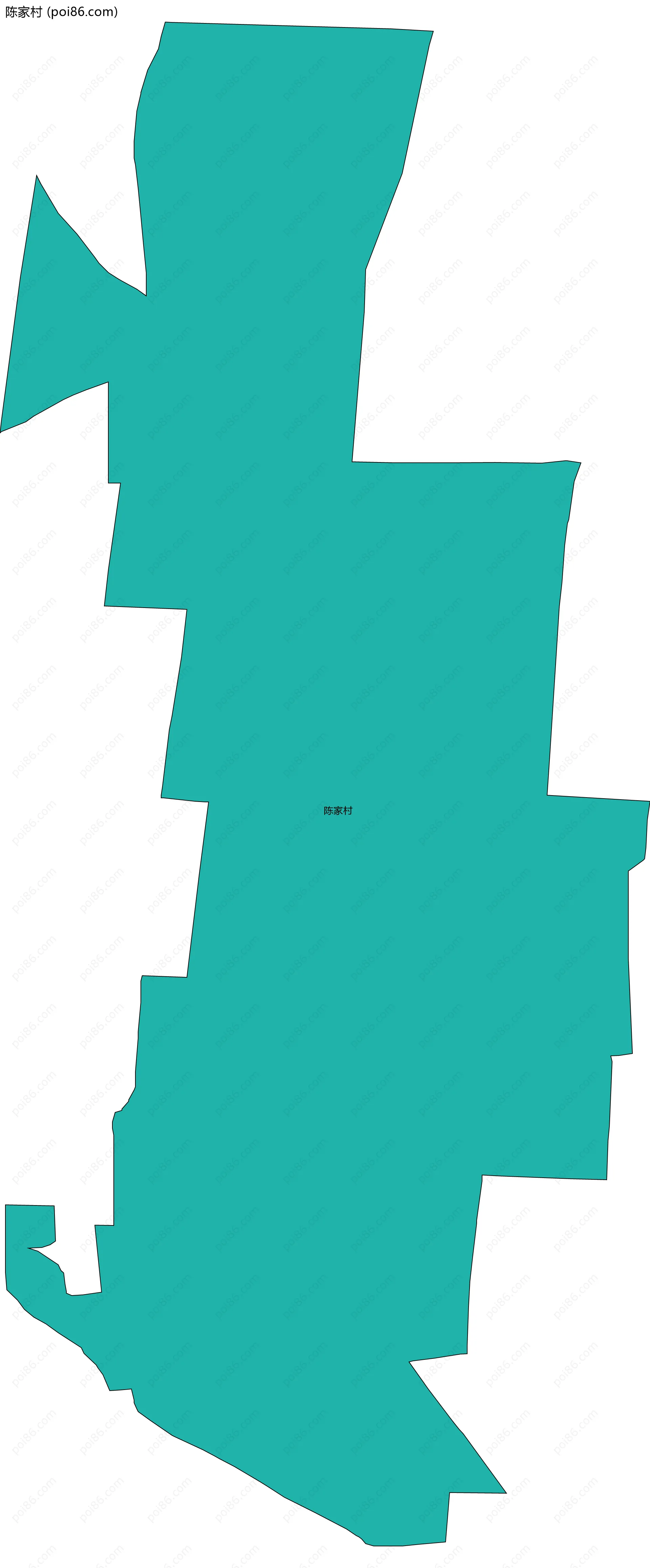 陈家村边界地图