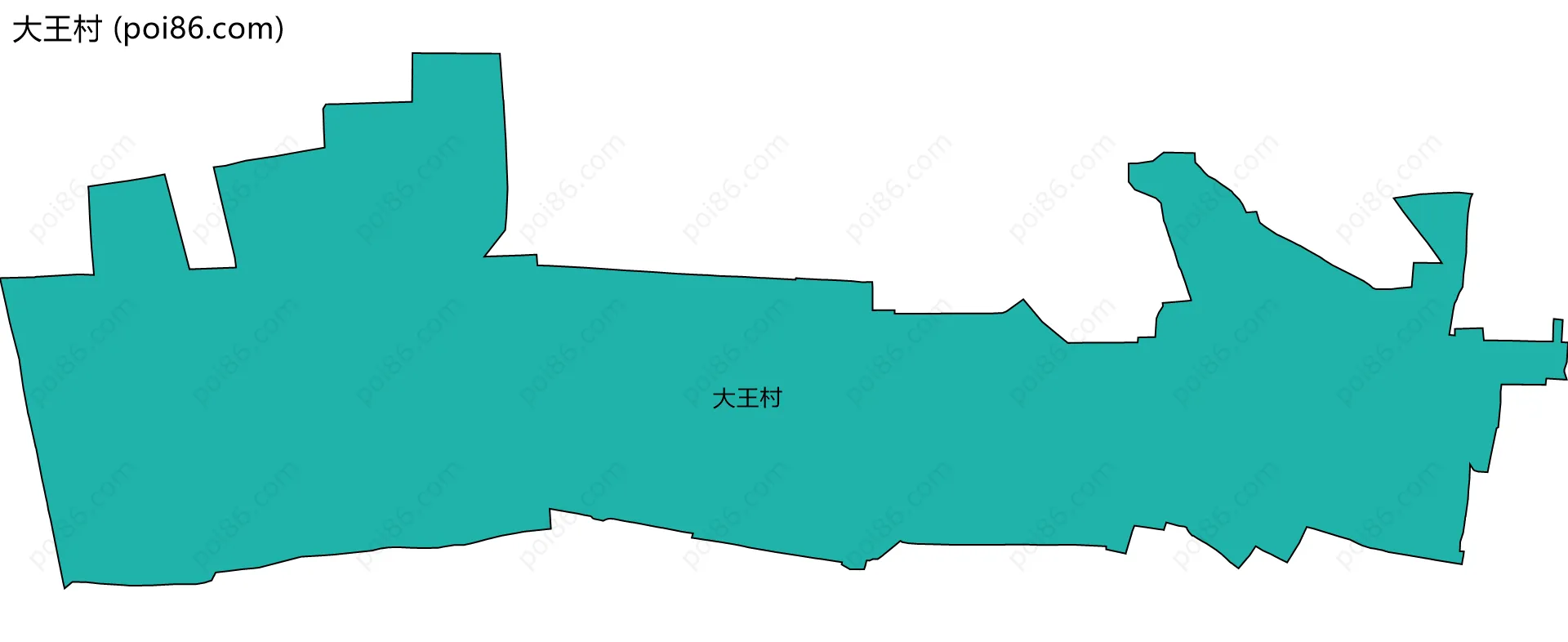 大王村边界地图