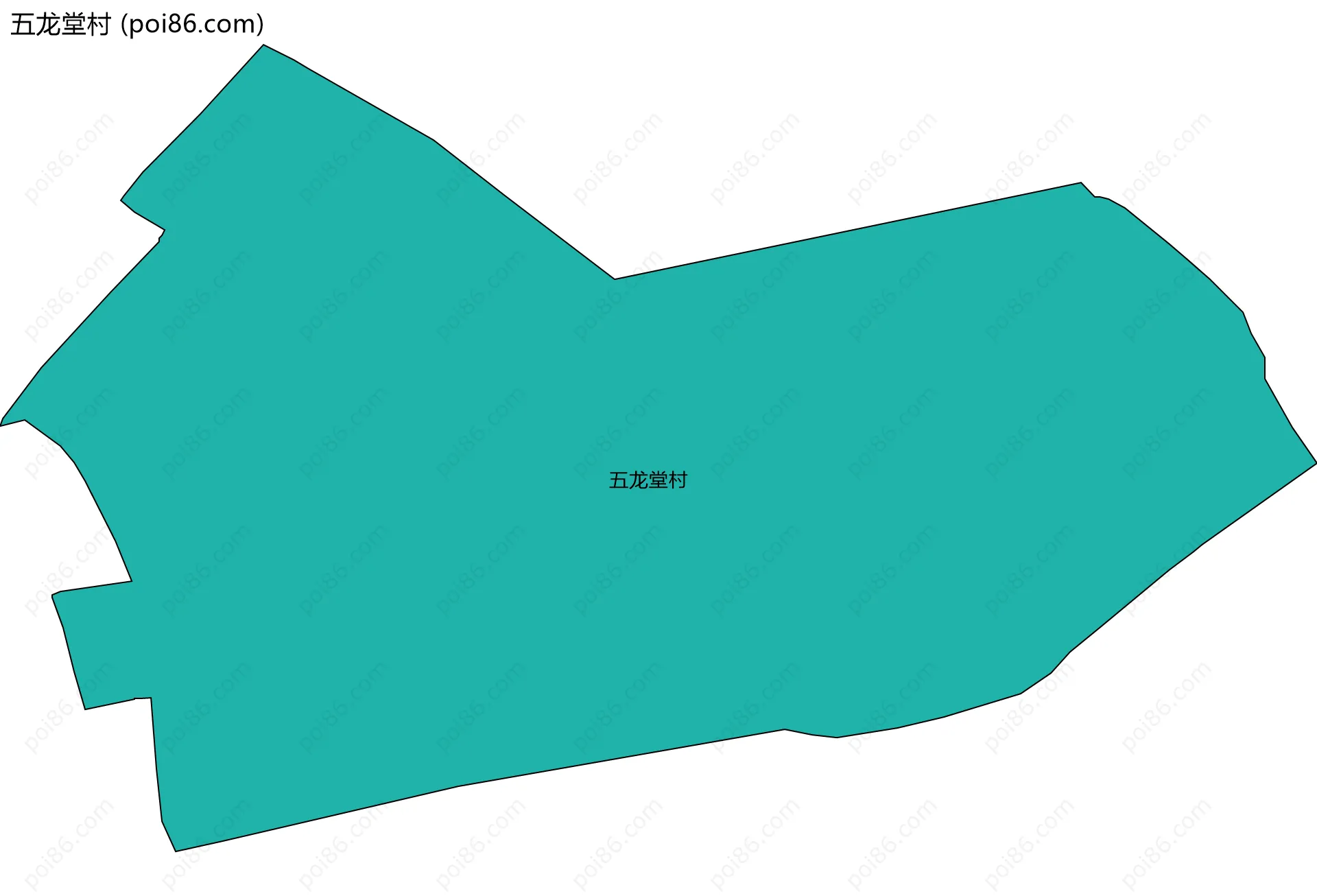 五龙堂村边界地图
