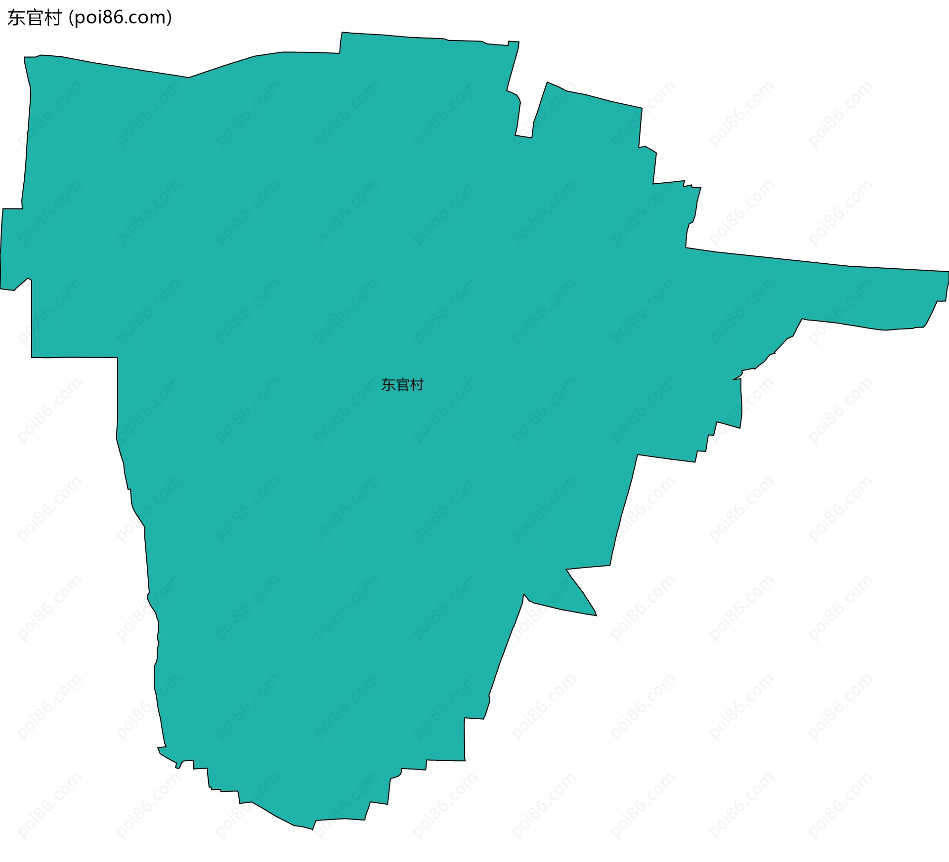东官村边界地图