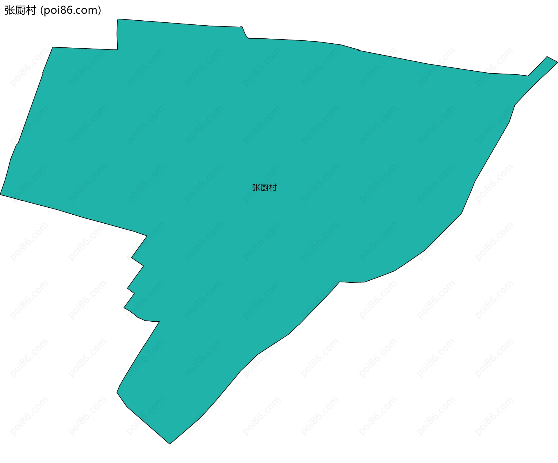 张厨村边界地图
