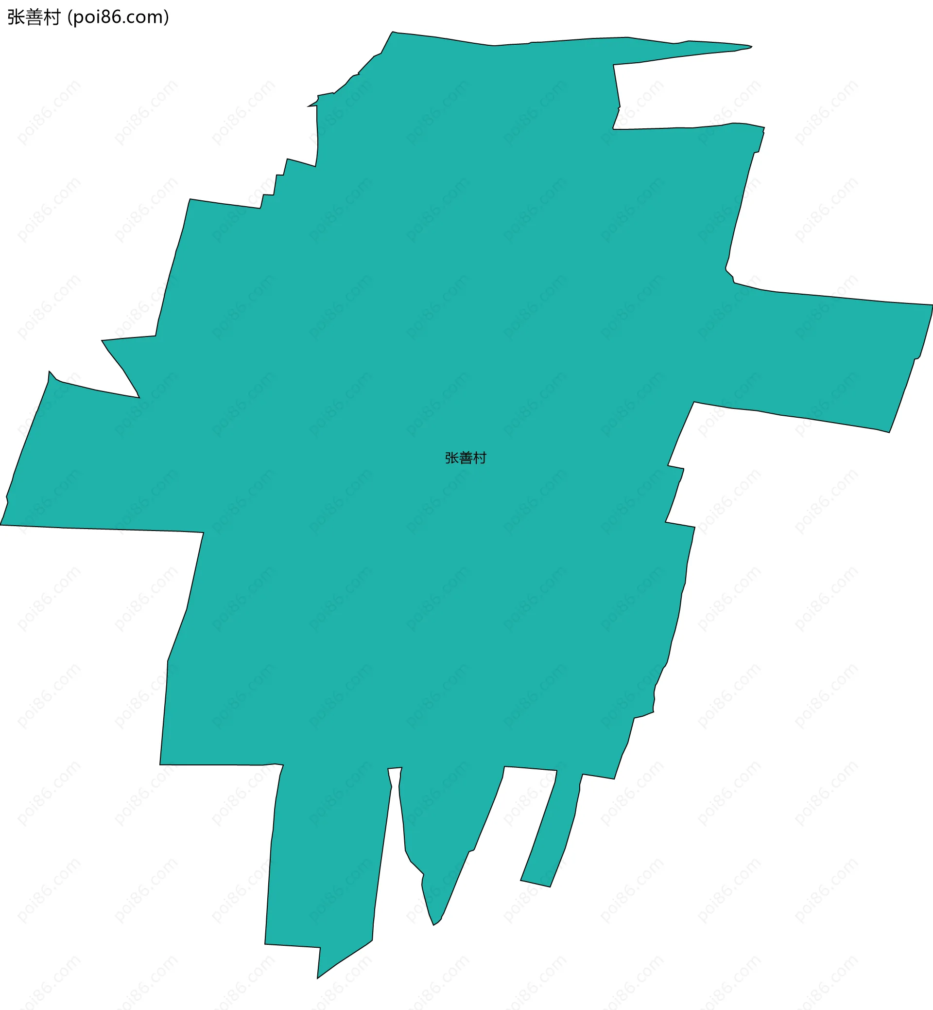 张善村边界地图