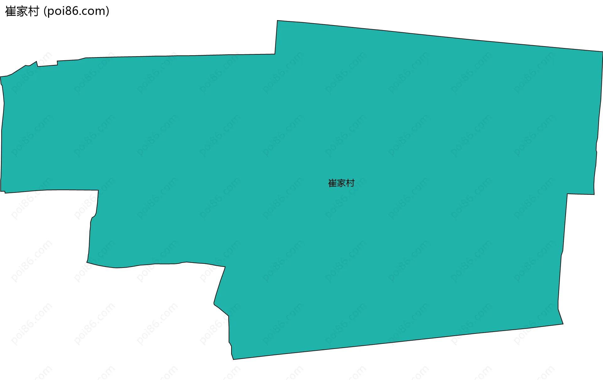 崔家村边界地图