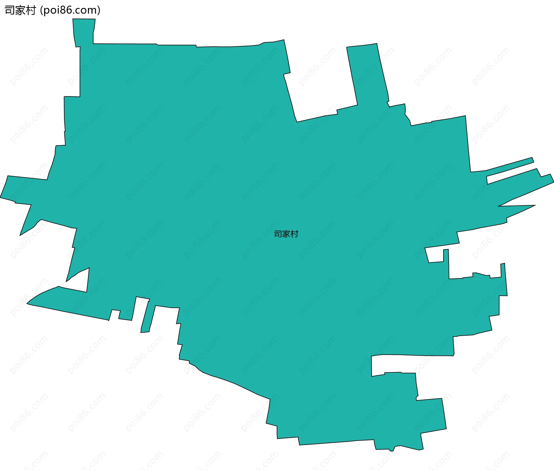 司家村边界地图