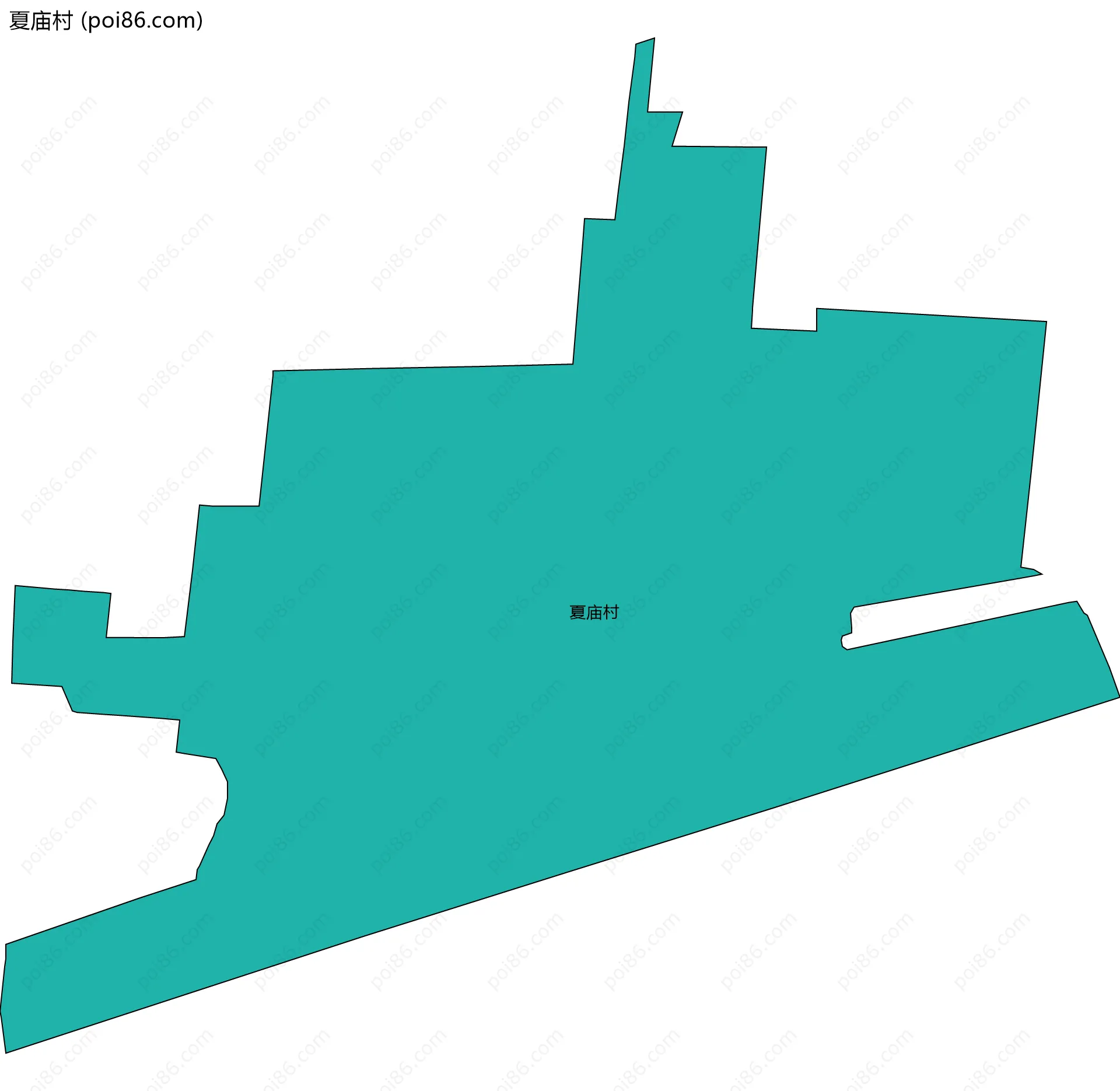 夏庙村边界地图