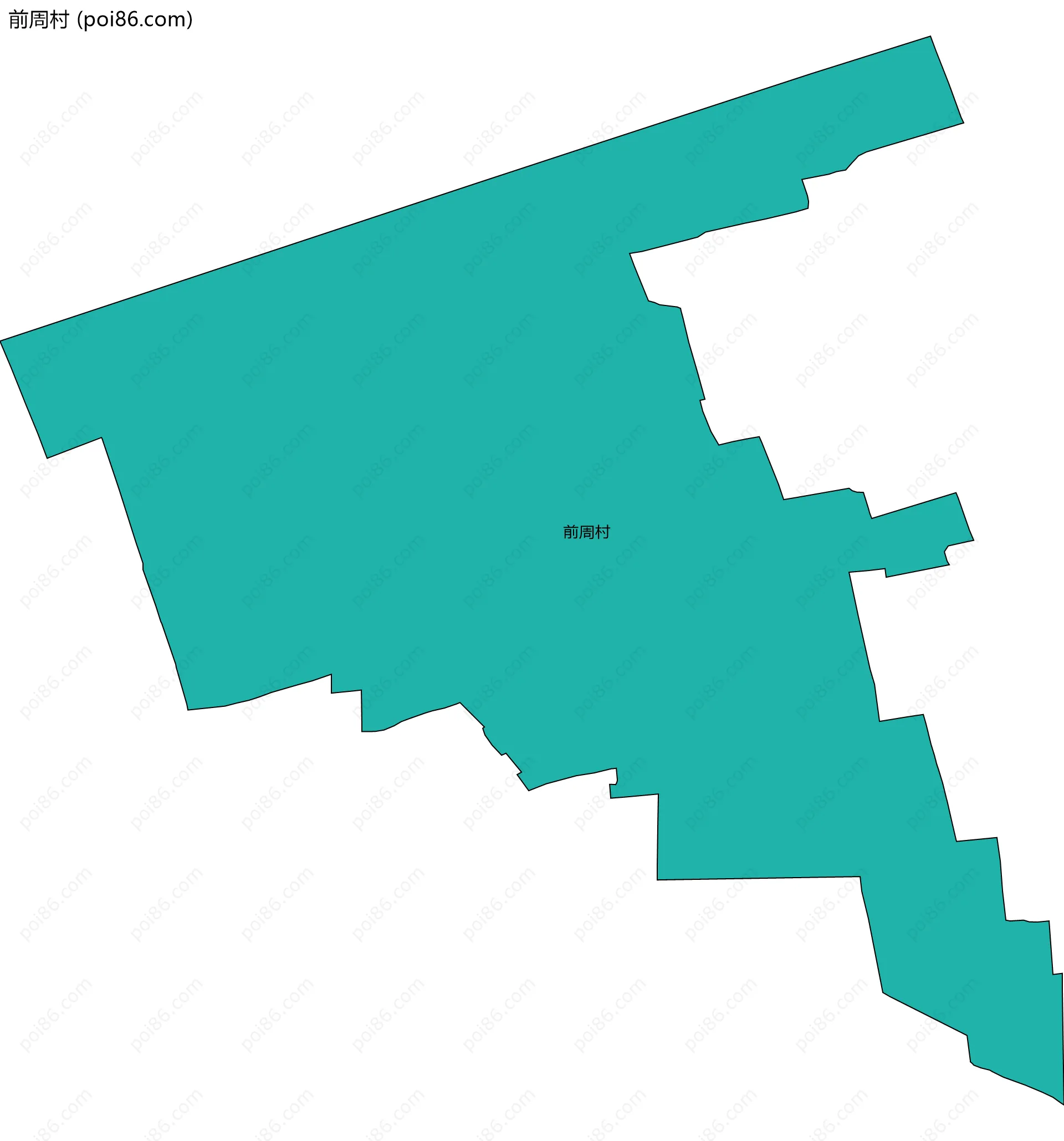 前周村边界地图