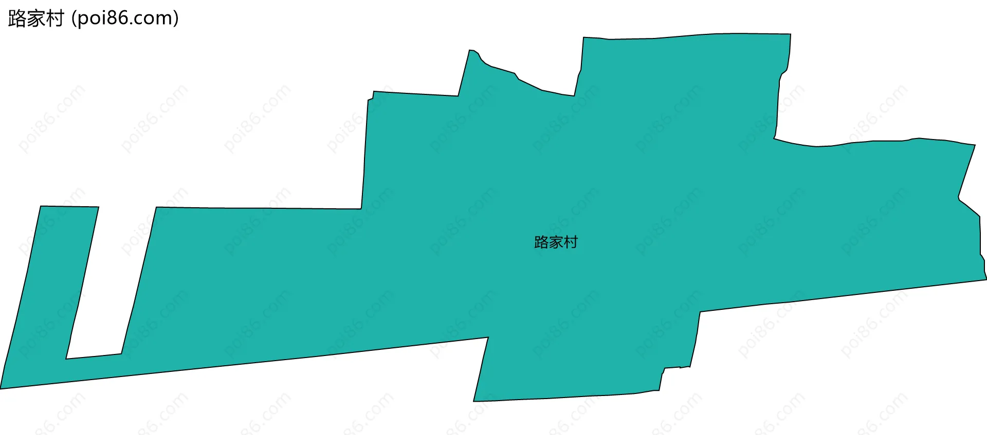 路家村边界地图