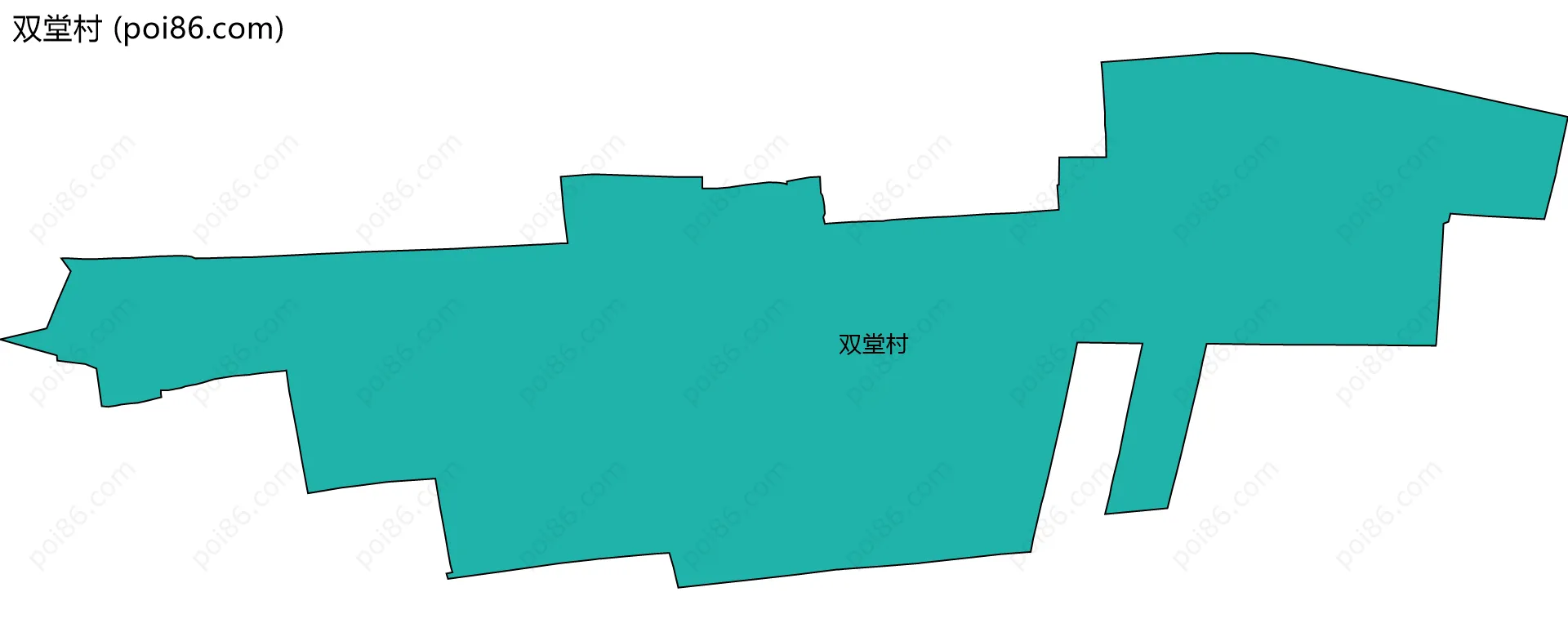 双堂村边界地图