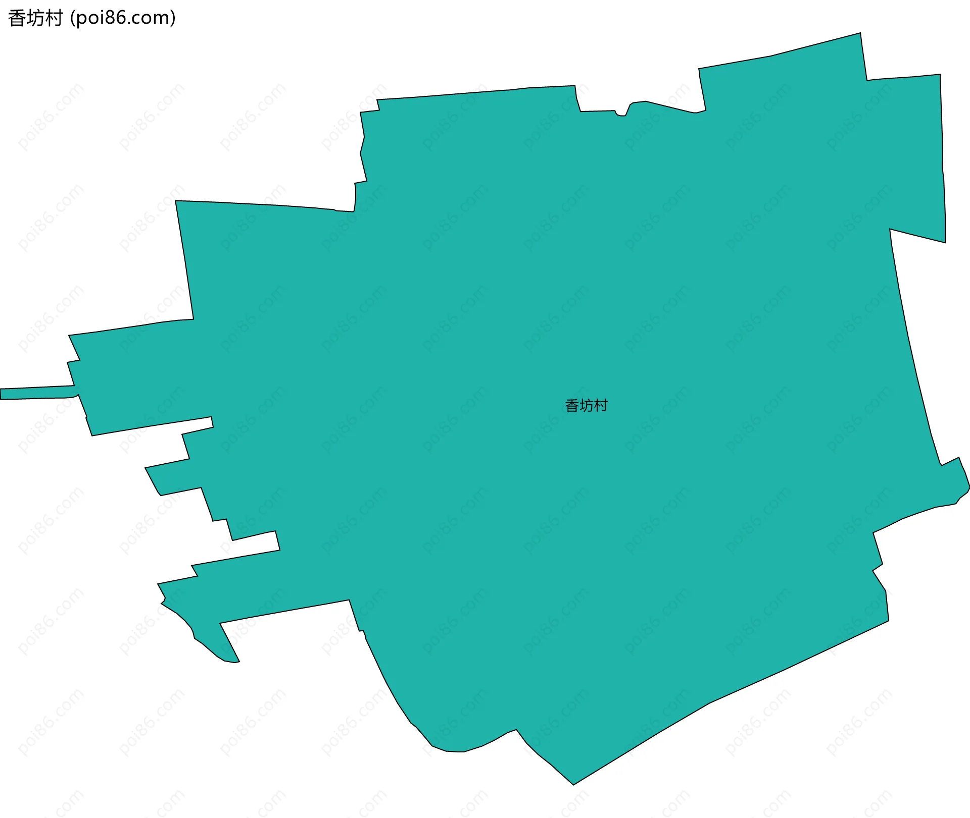 香坊村边界地图