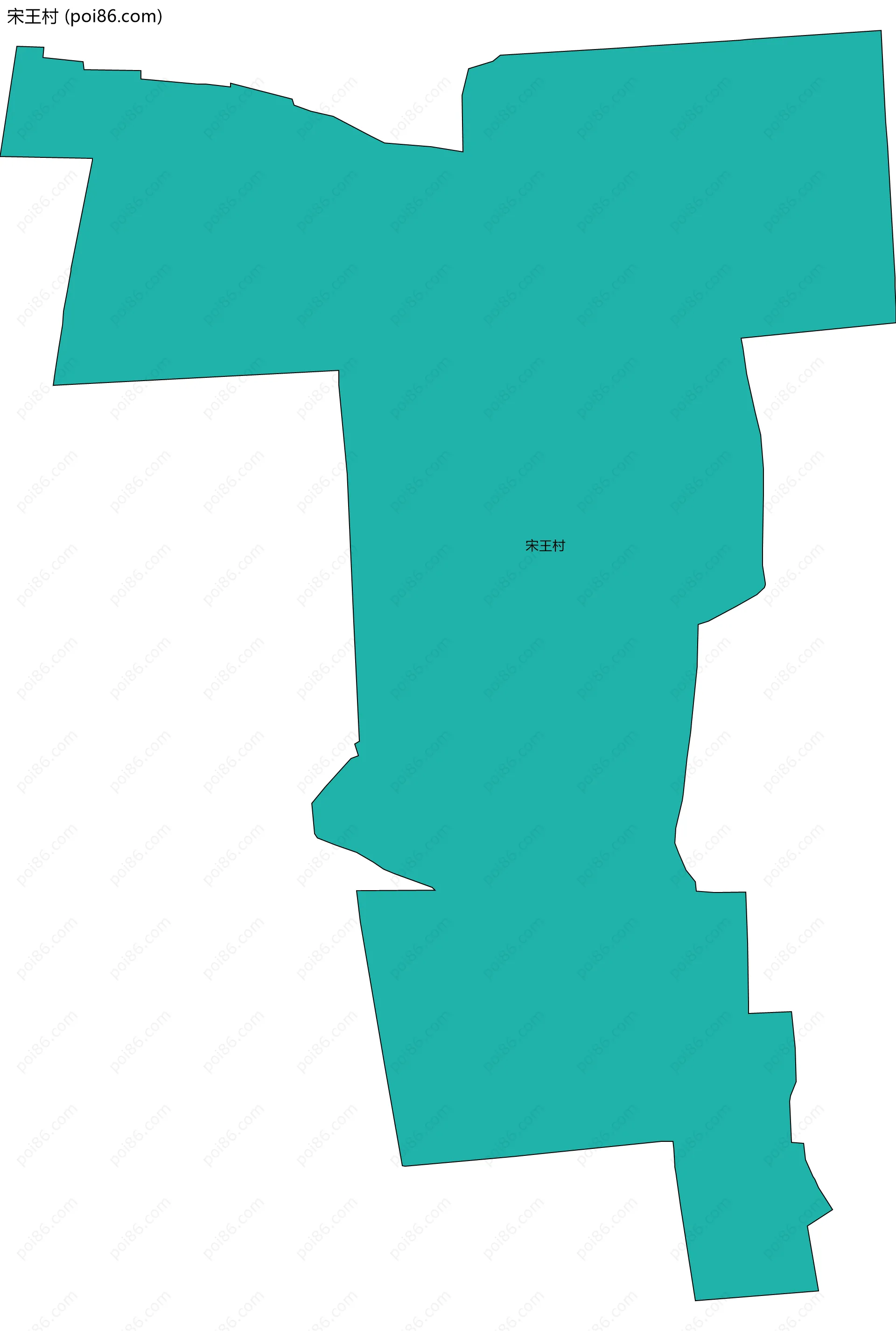 宋王村边界地图