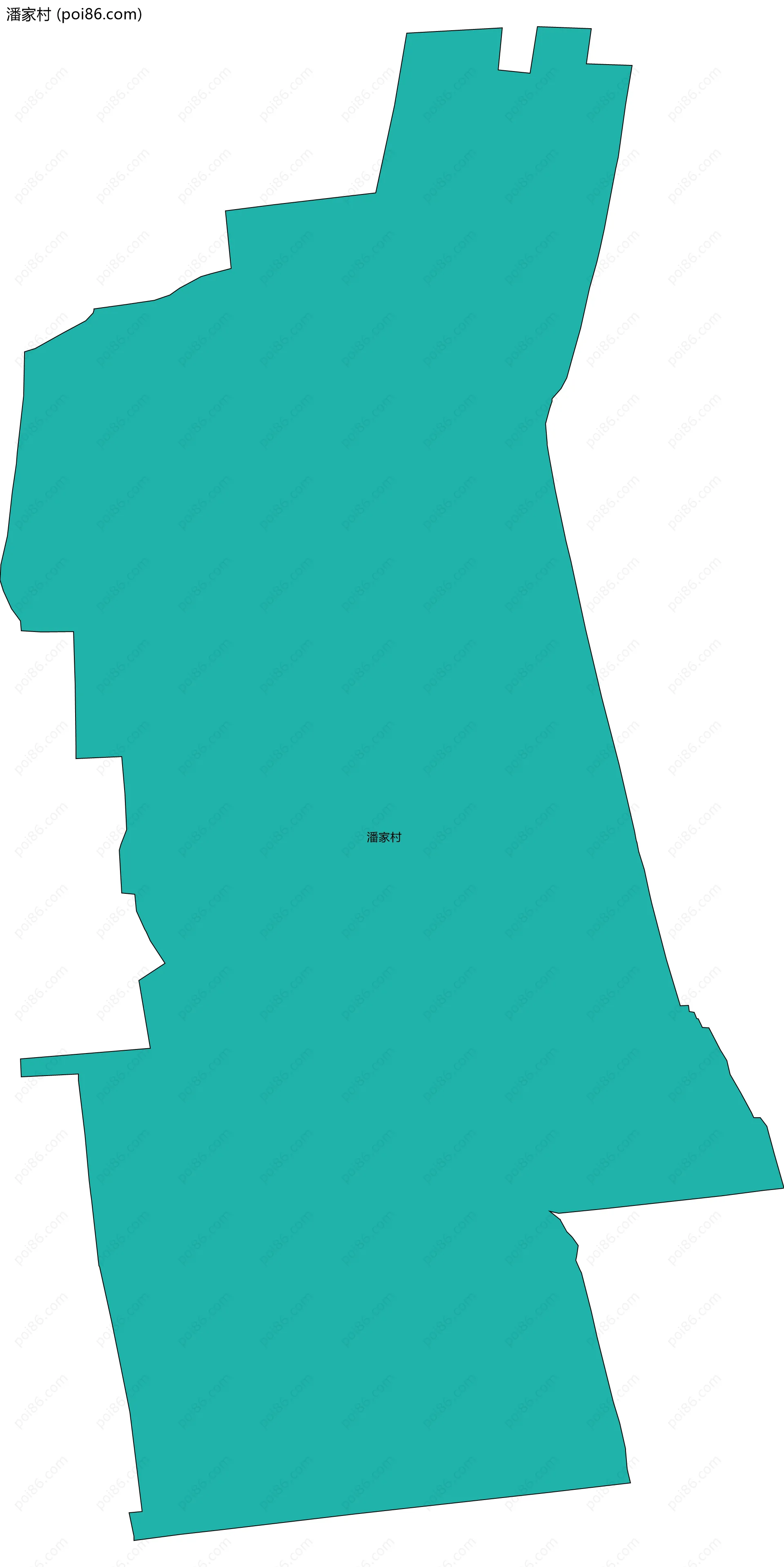 潘家村边界地图