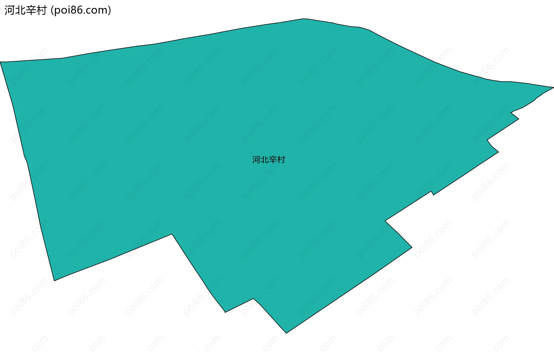 河北辛村边界地图