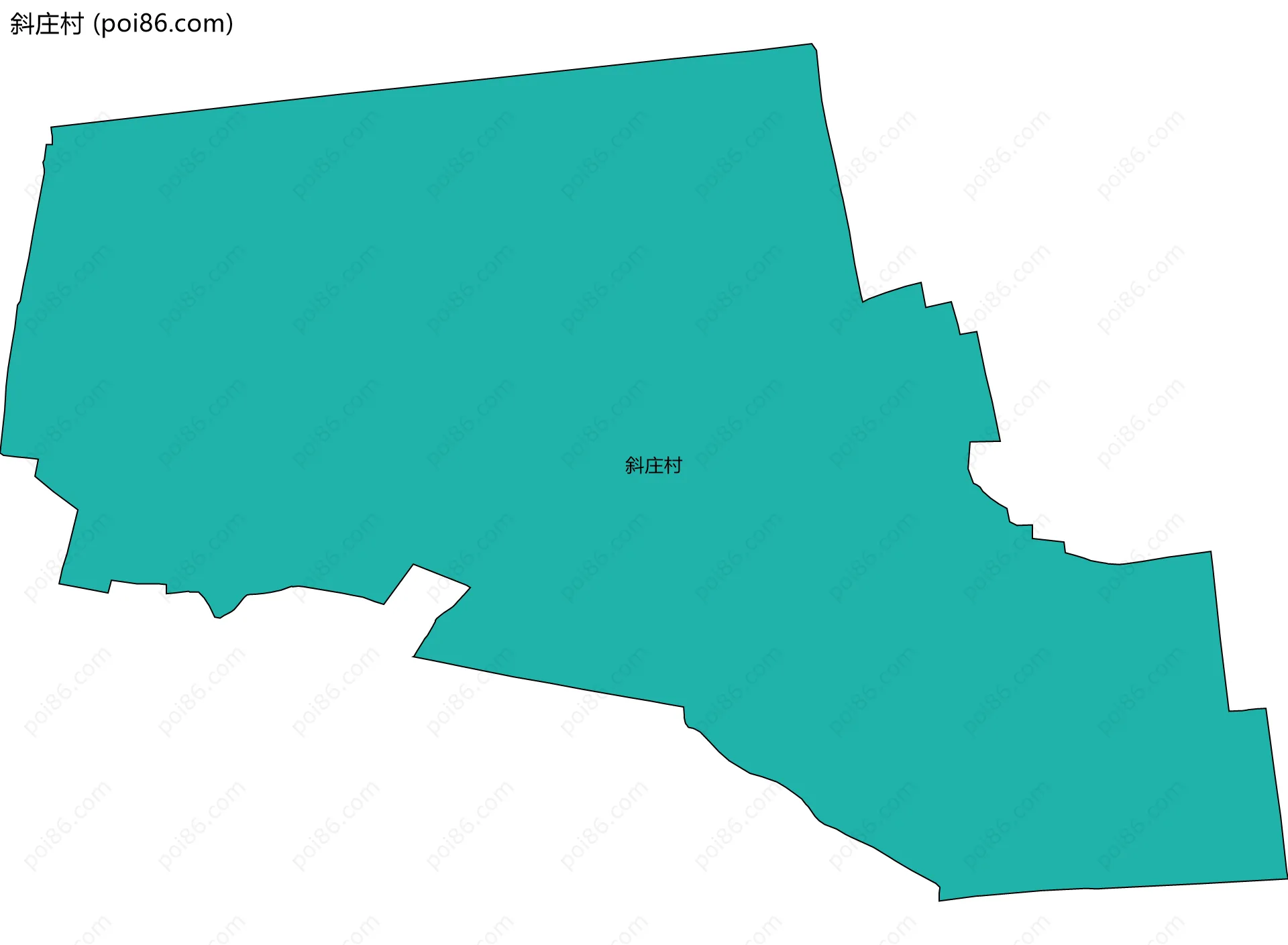 斜庄村边界地图