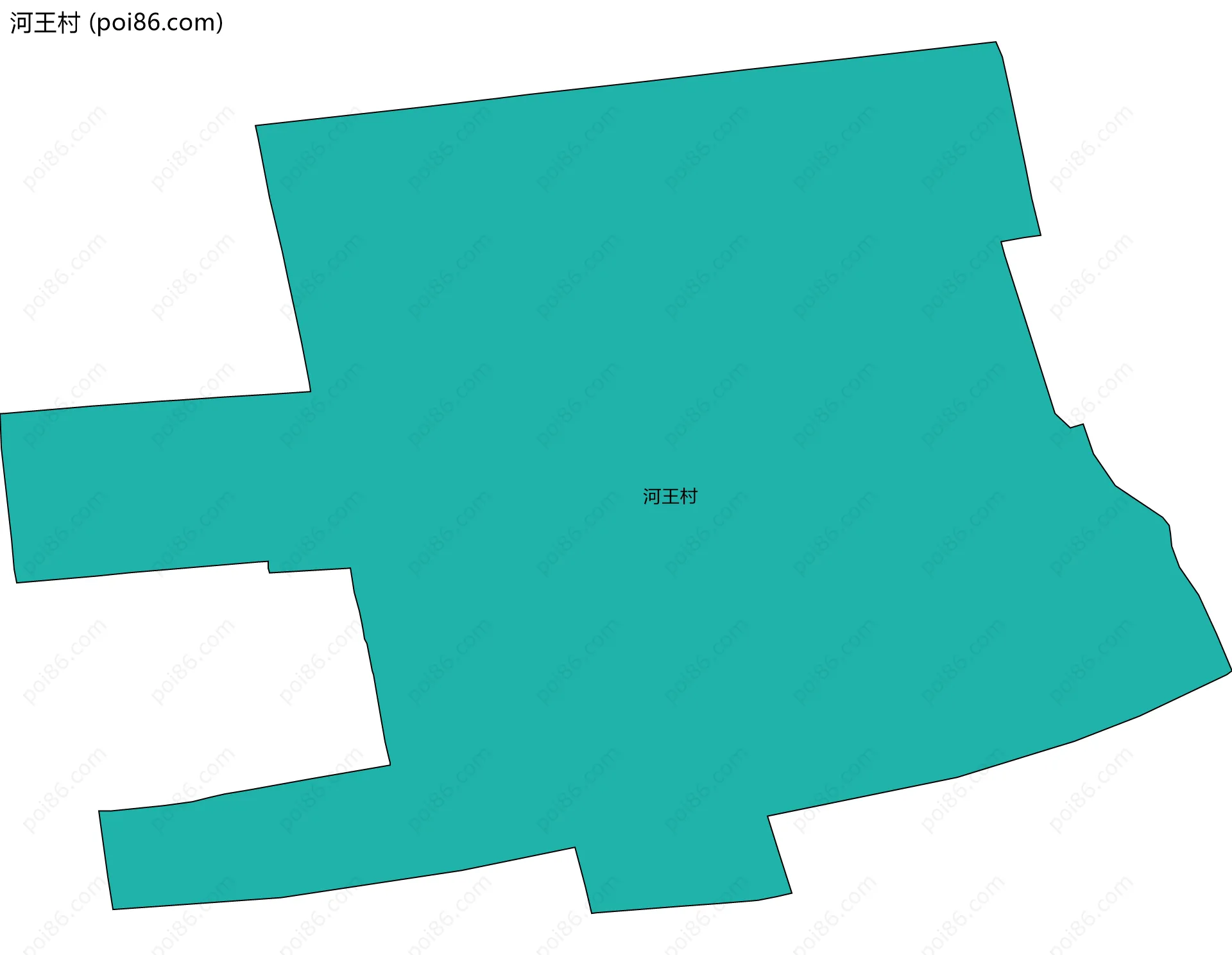 河王村边界地图