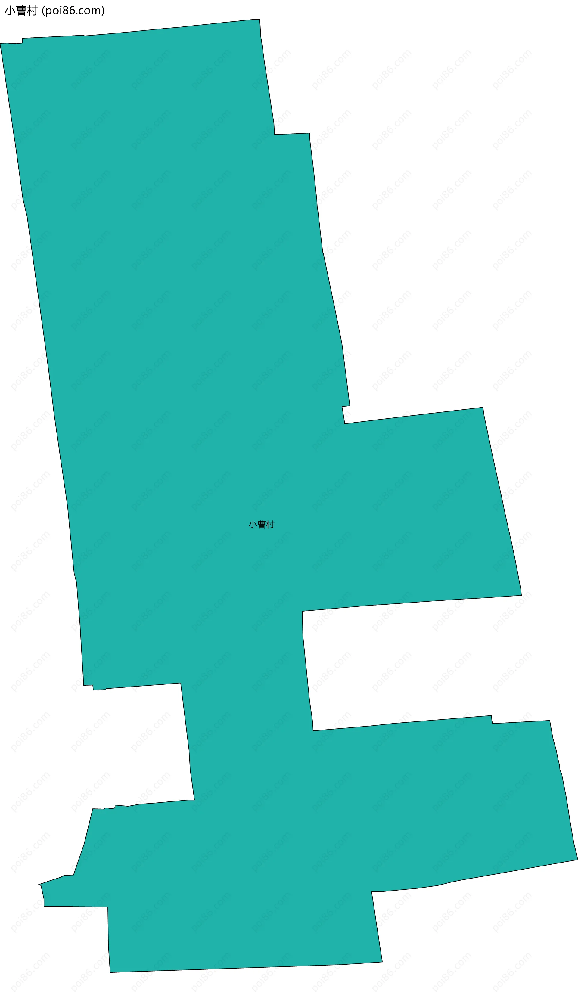 小曹村边界地图