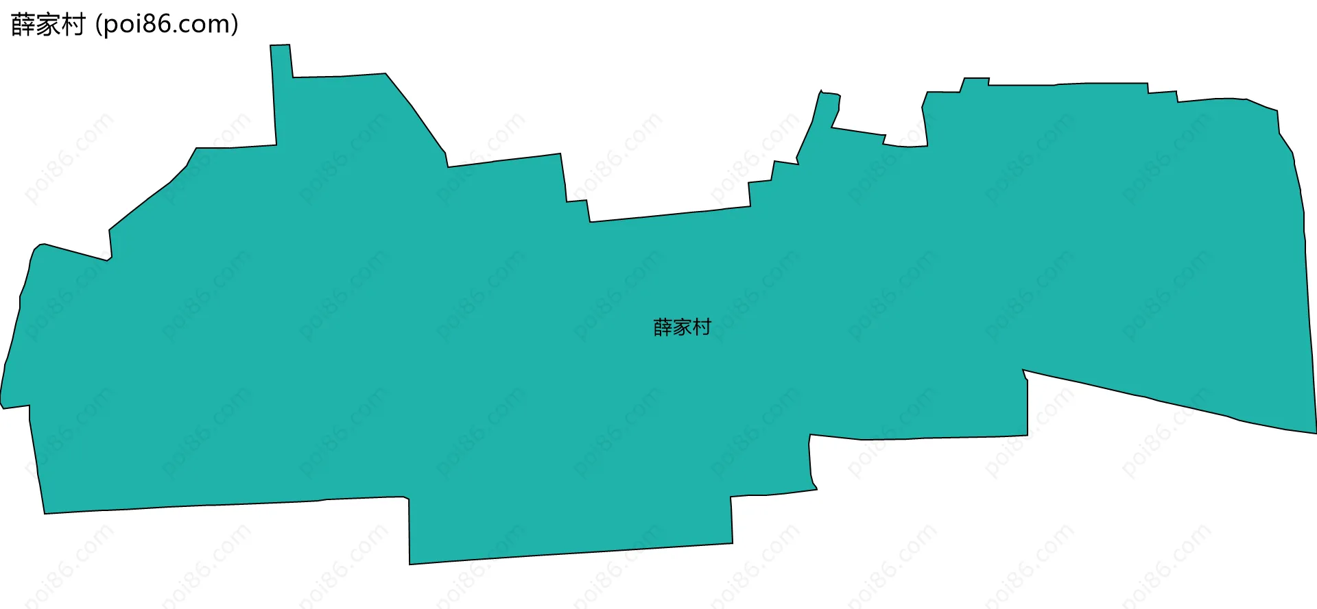 薛家村边界地图