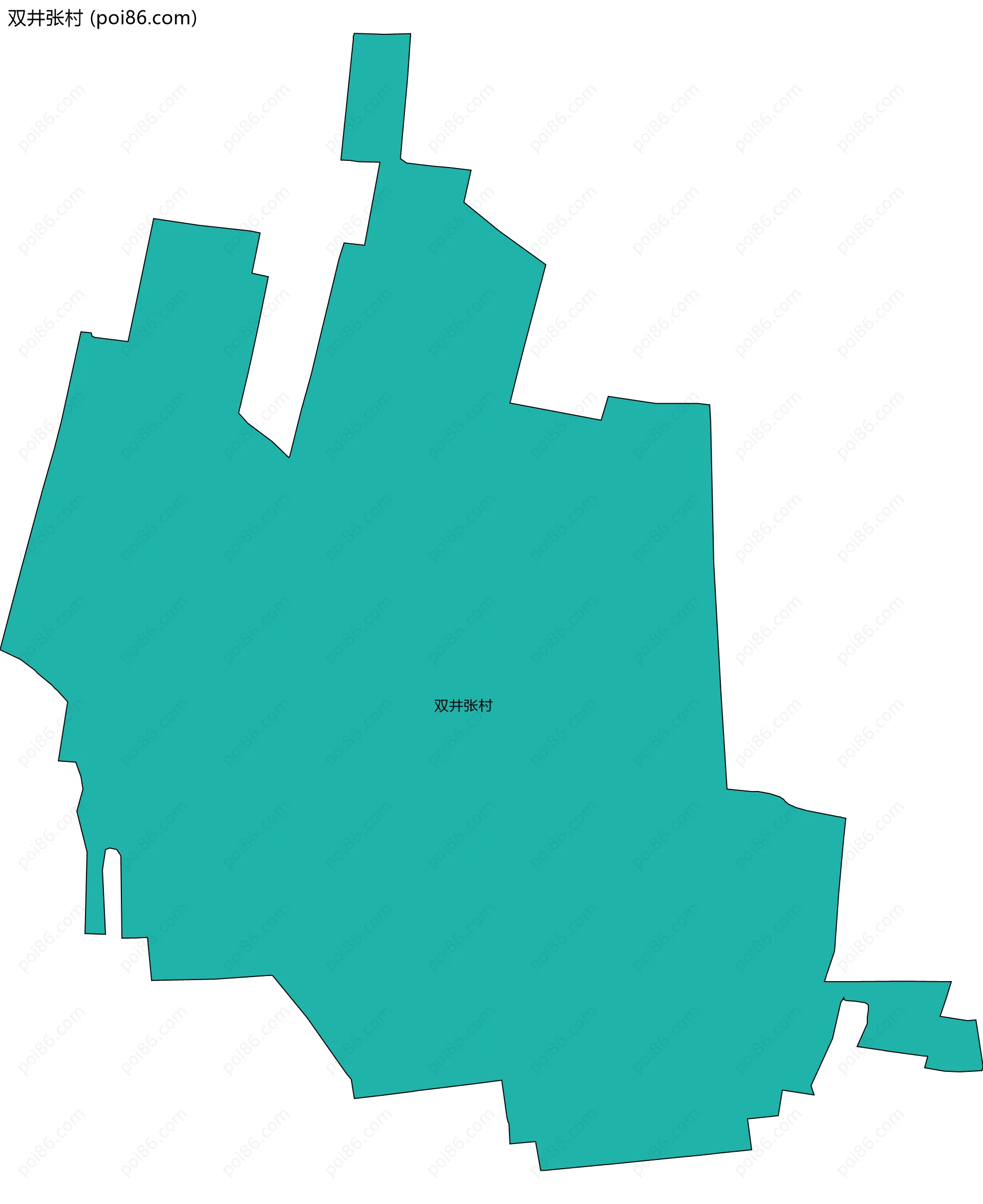 双井张村边界地图