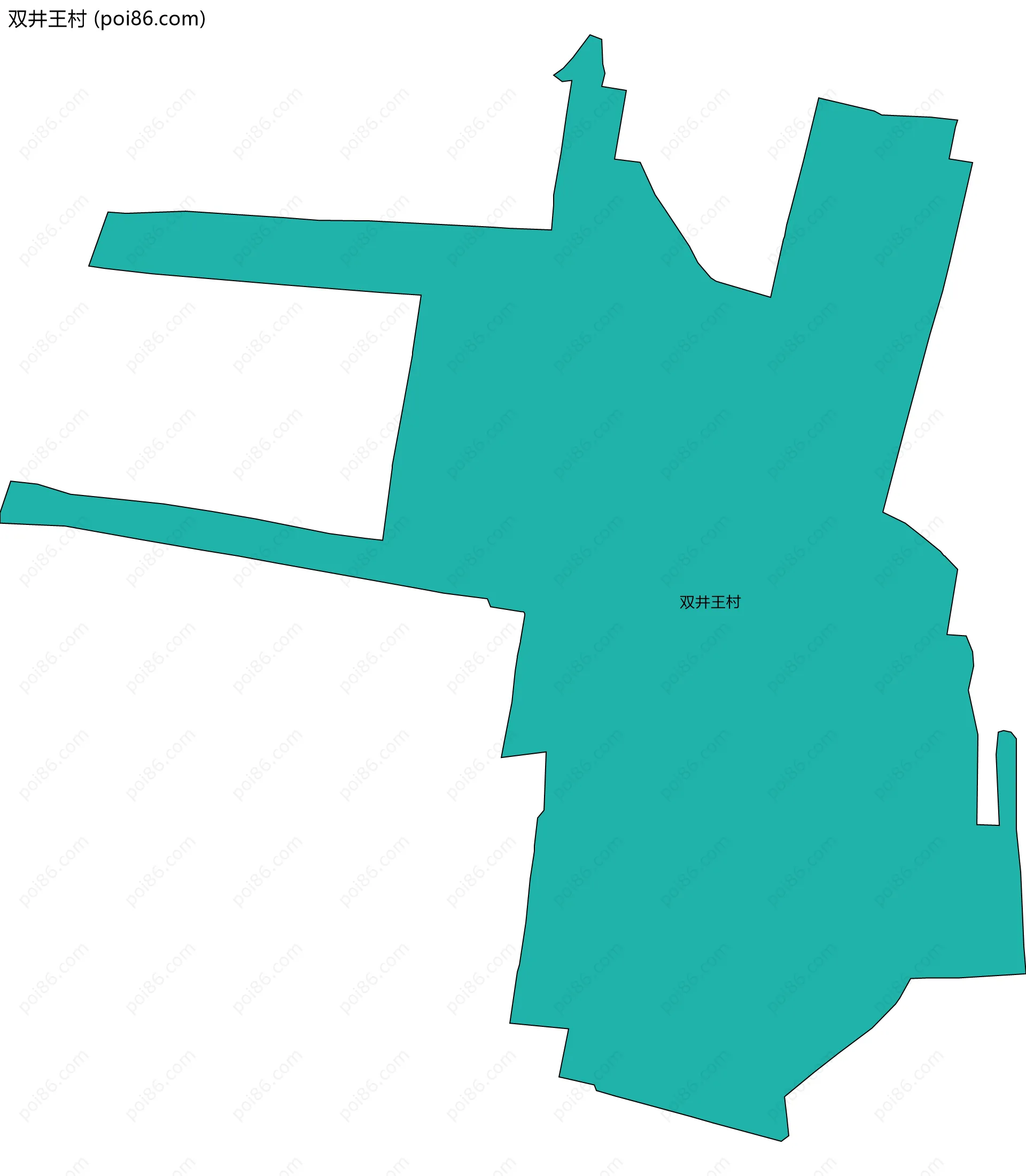 双井王村边界地图