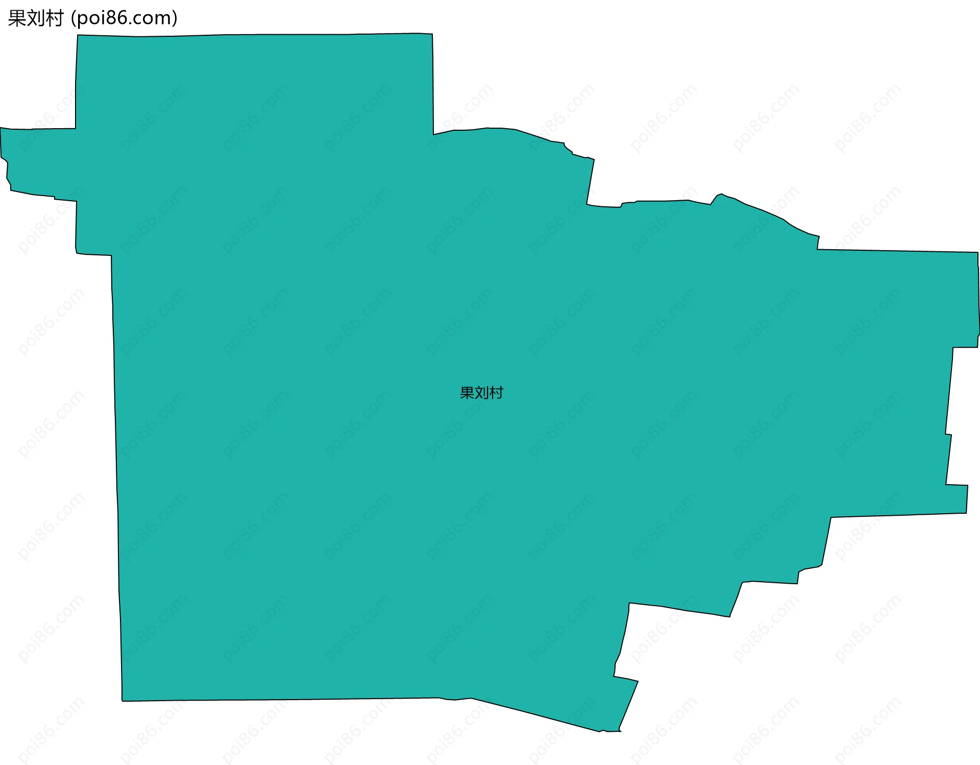果刘村边界地图