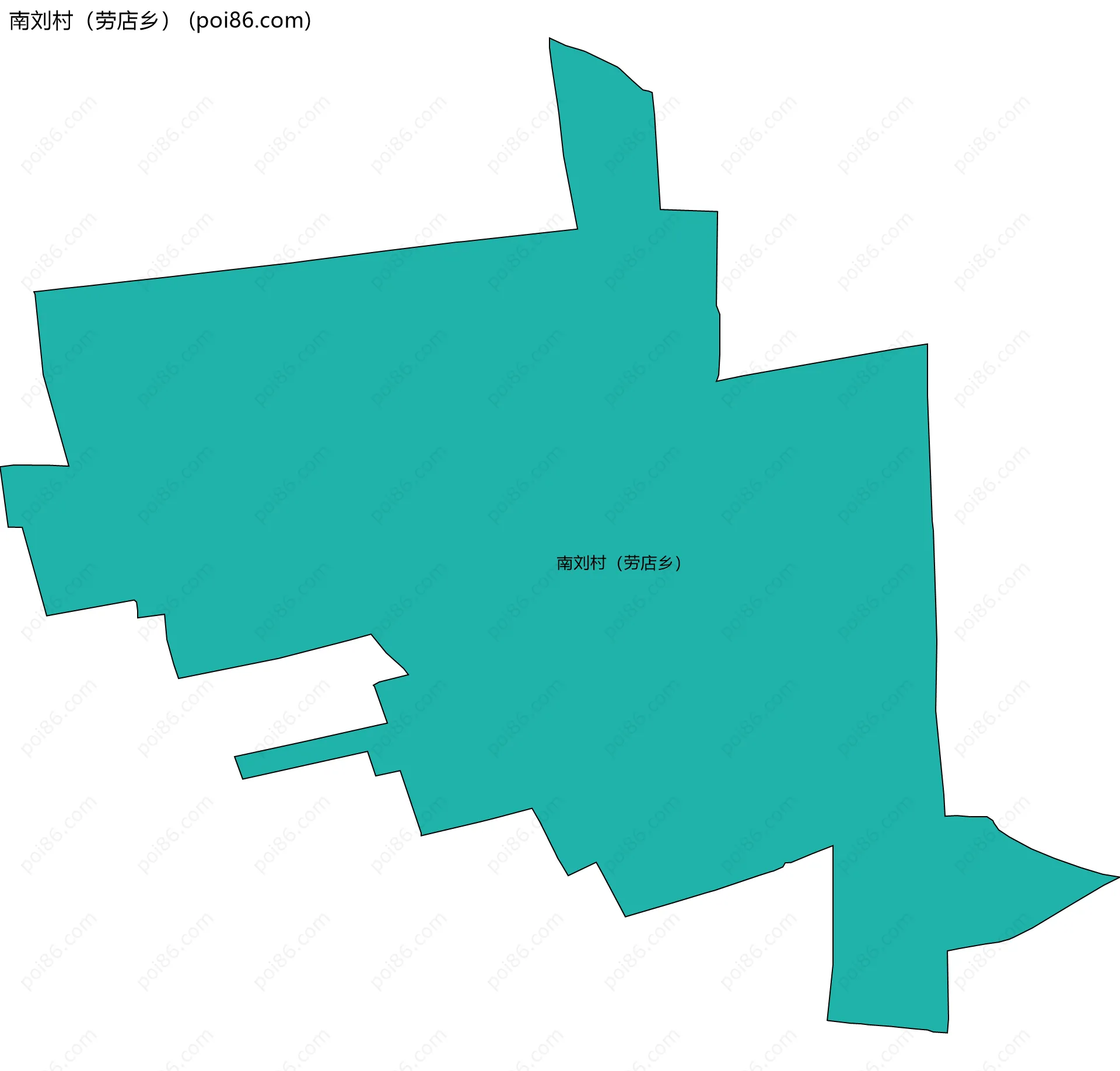 南刘村（劳店乡）边界地图