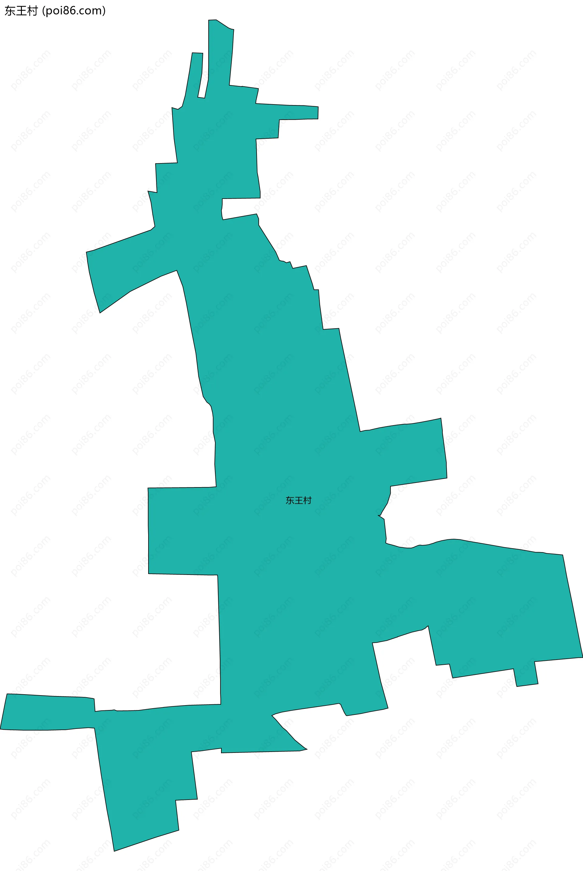 东王村边界地图