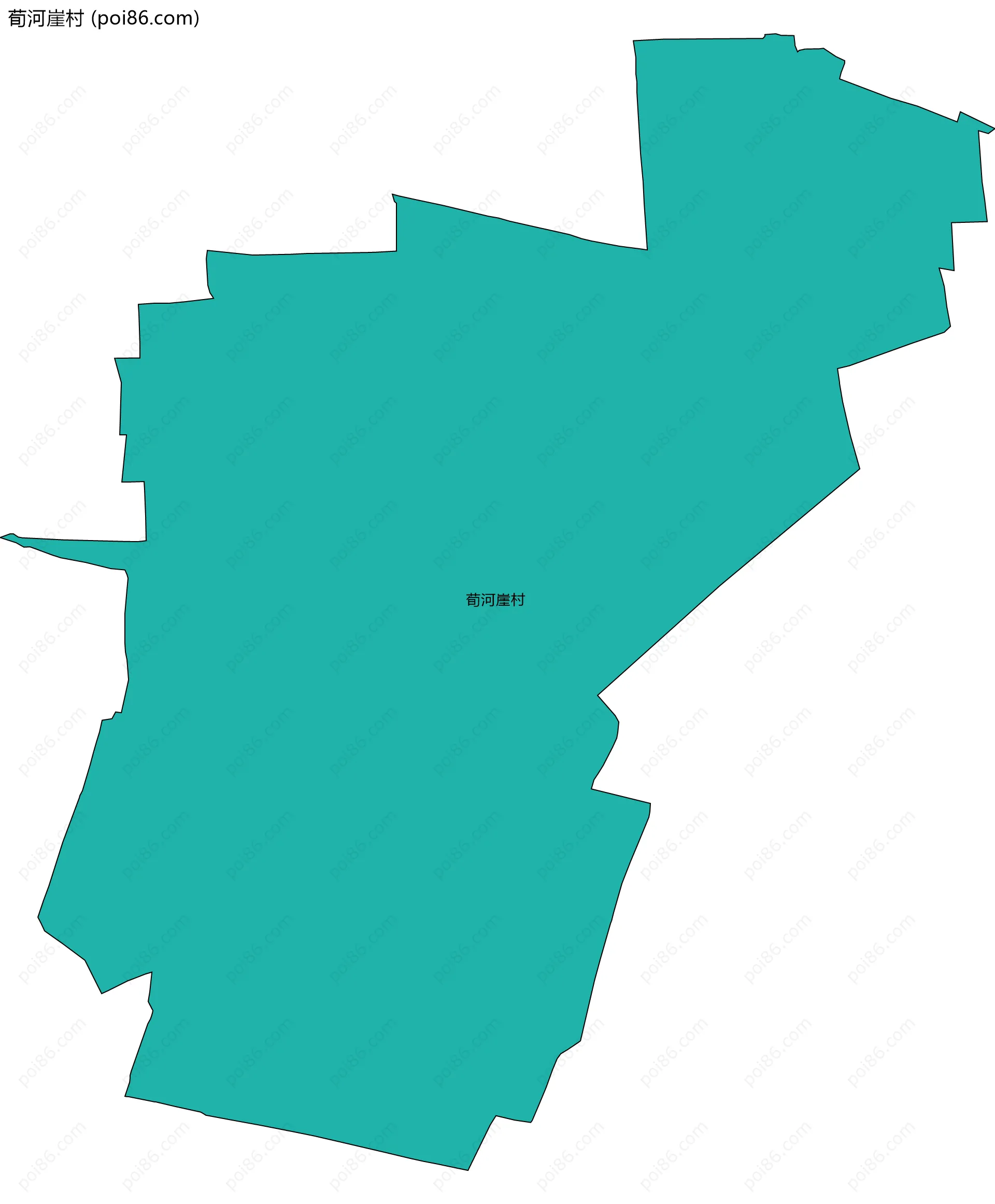 荀河崖村边界地图