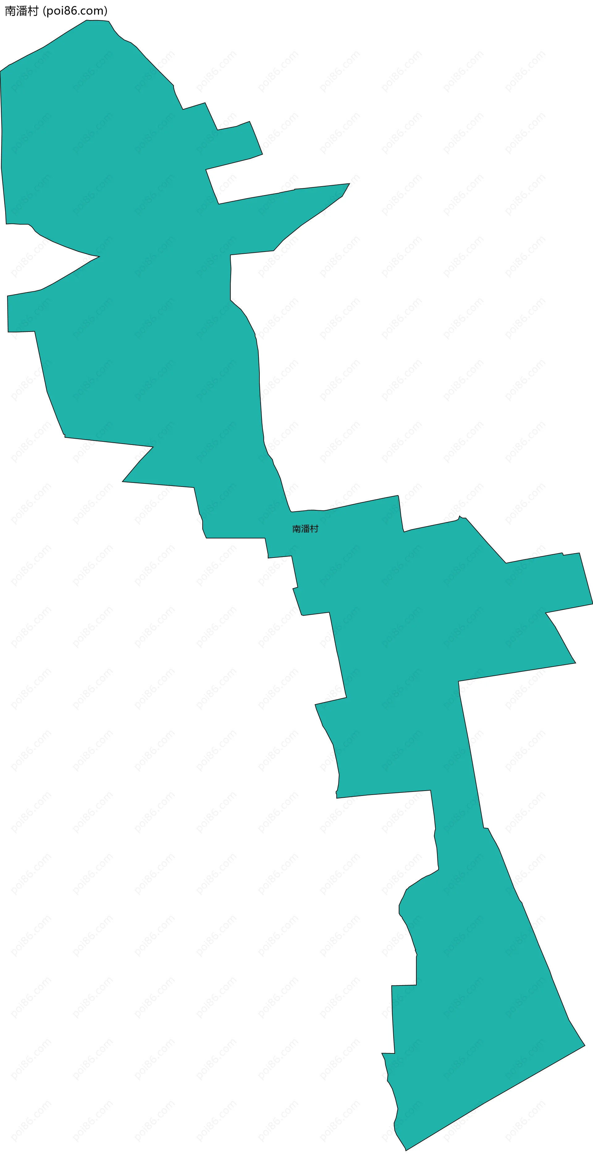 南潘村边界地图