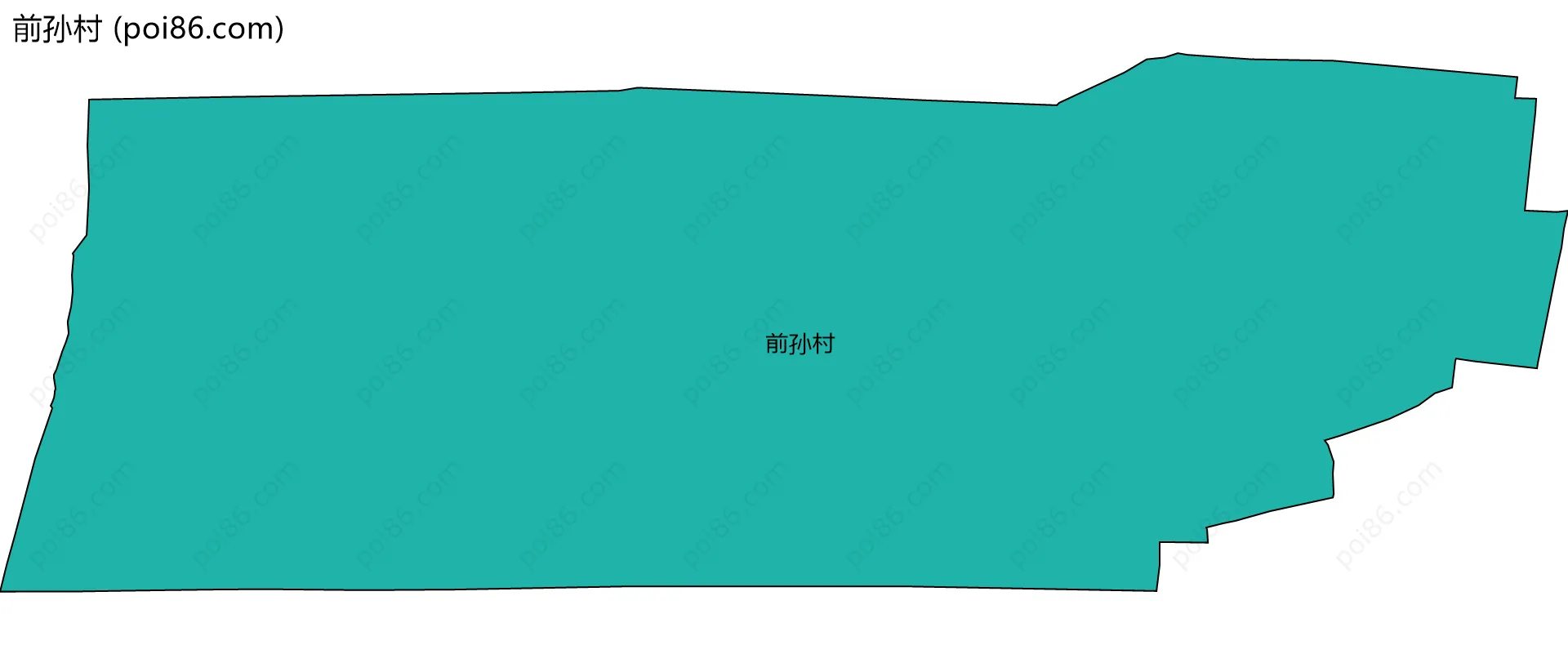 前孙村边界地图
