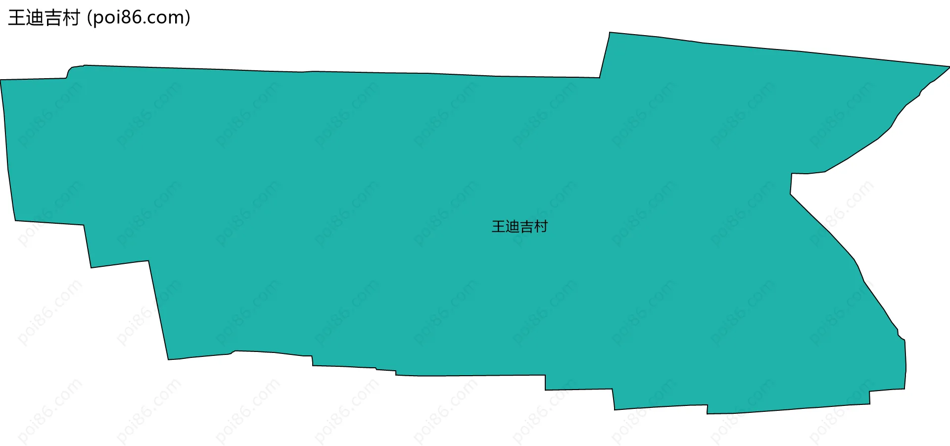 王迪吉村边界地图