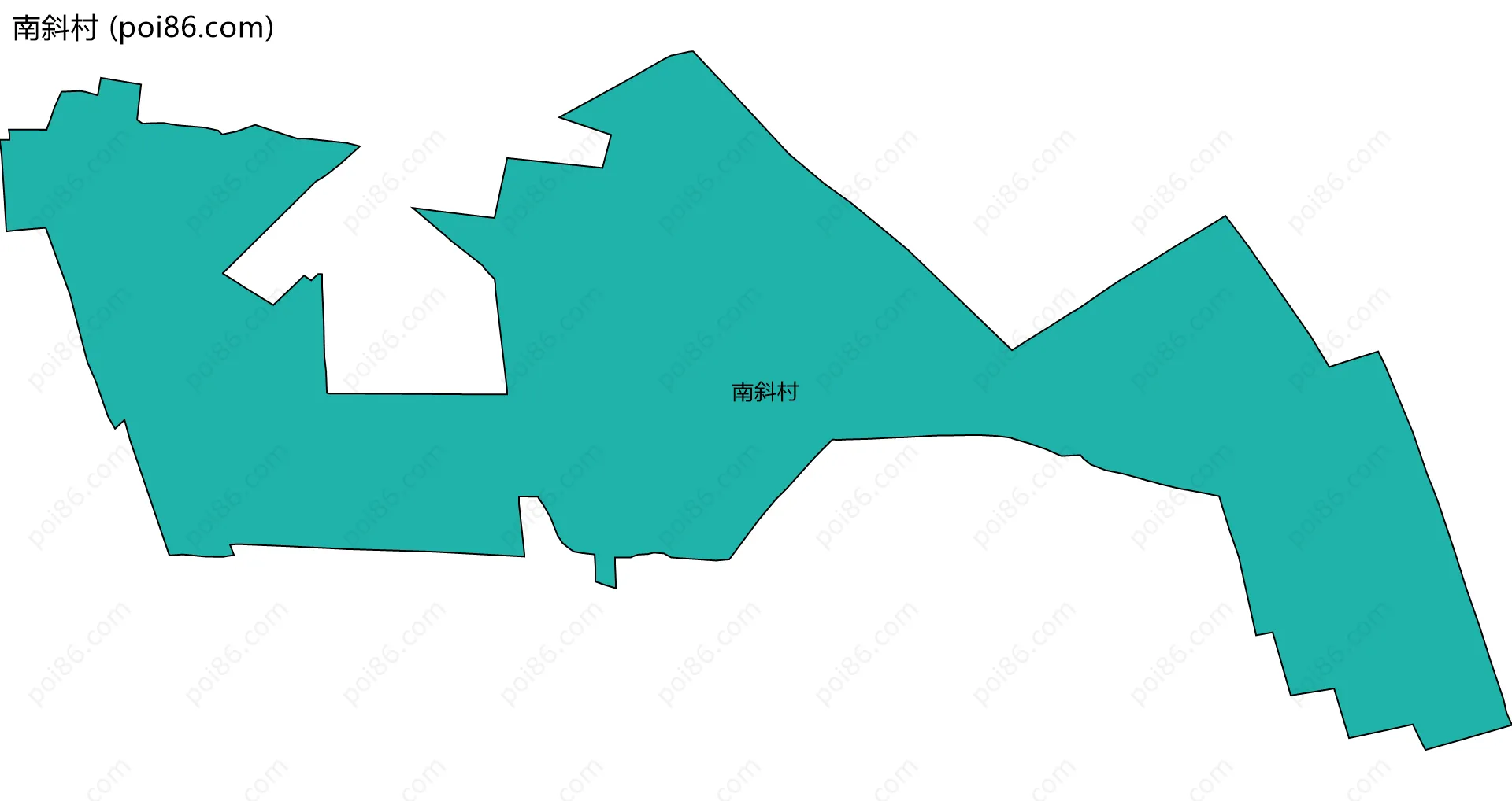 南斜村边界地图
