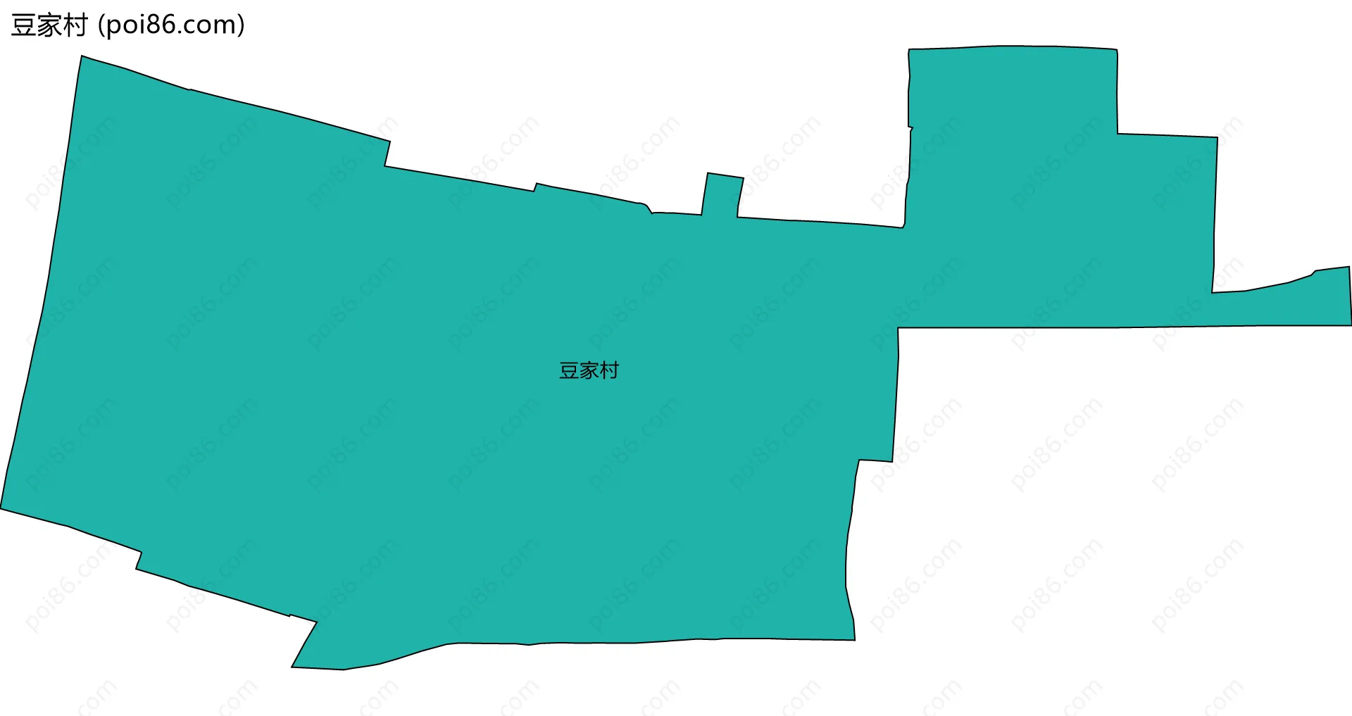 豆家村边界地图