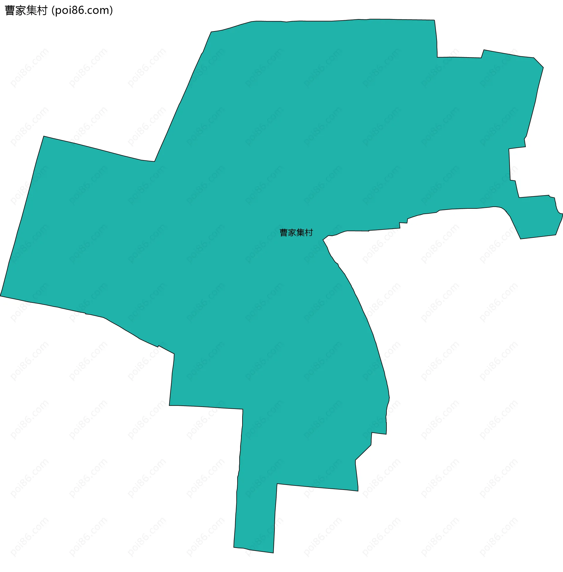 曹家集村边界地图