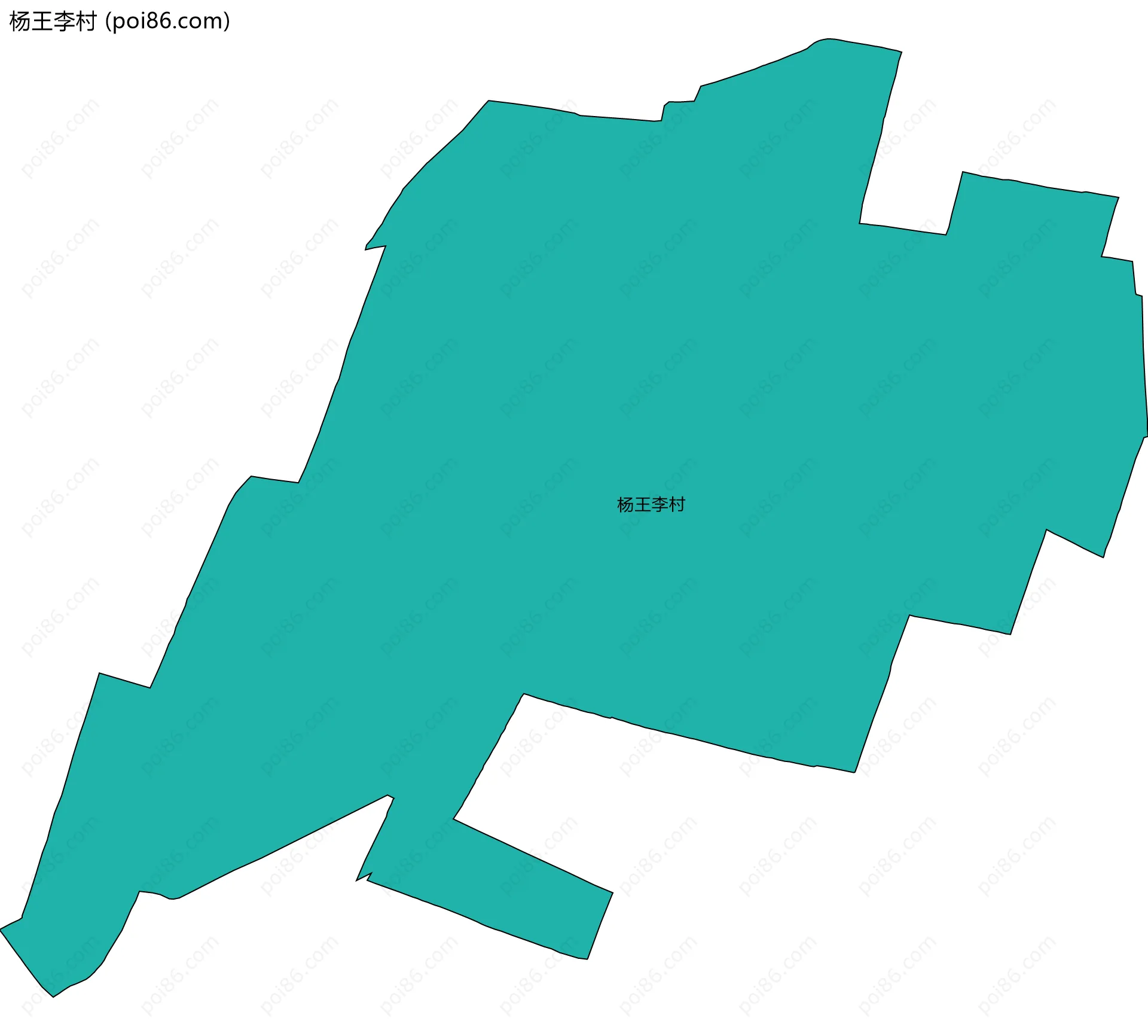 杨王李村边界地图