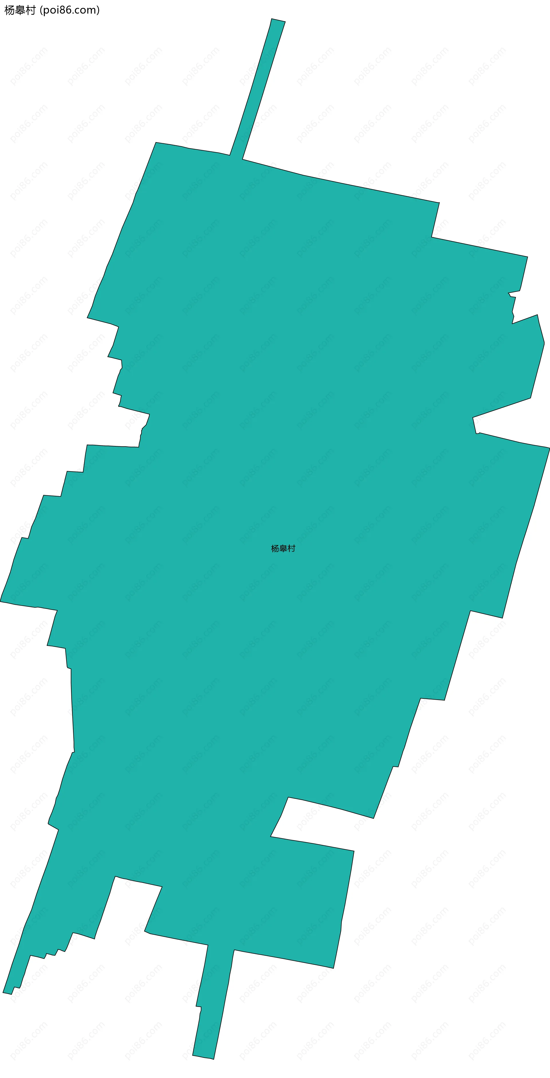 杨皋村边界地图