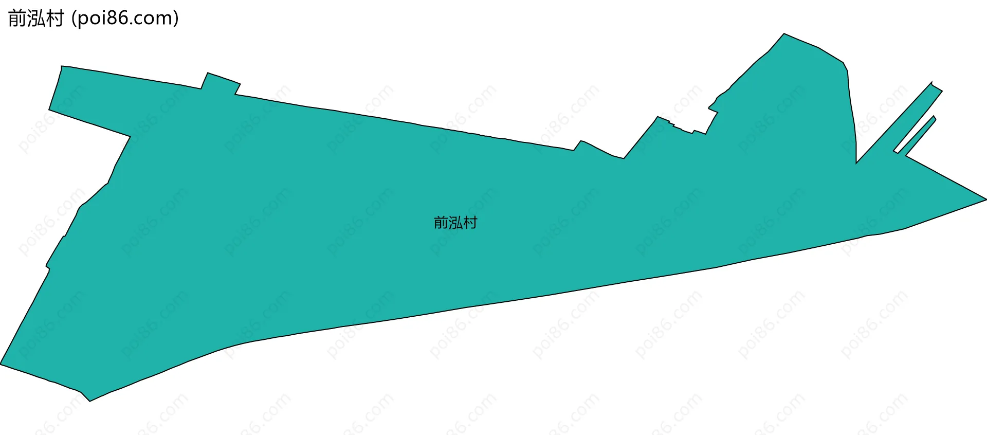 前泓村边界地图