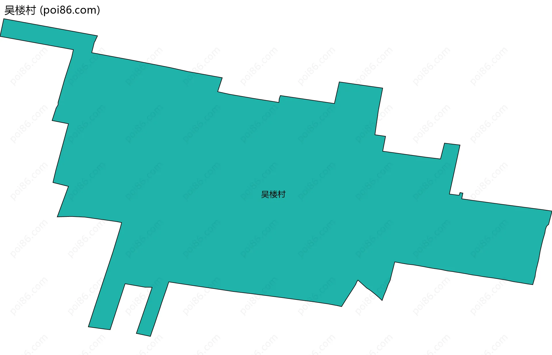吴楼村边界地图