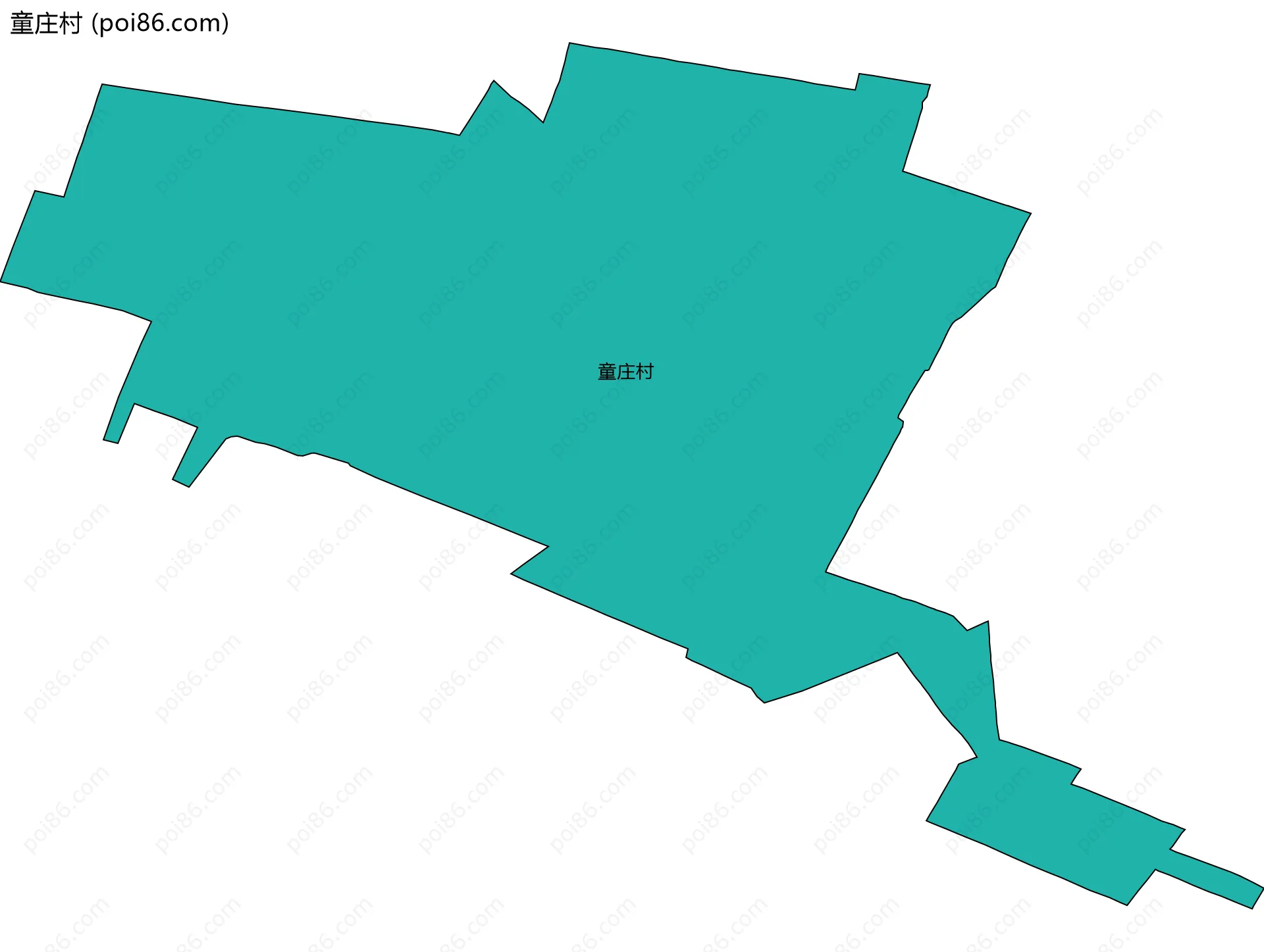 童庄村边界地图