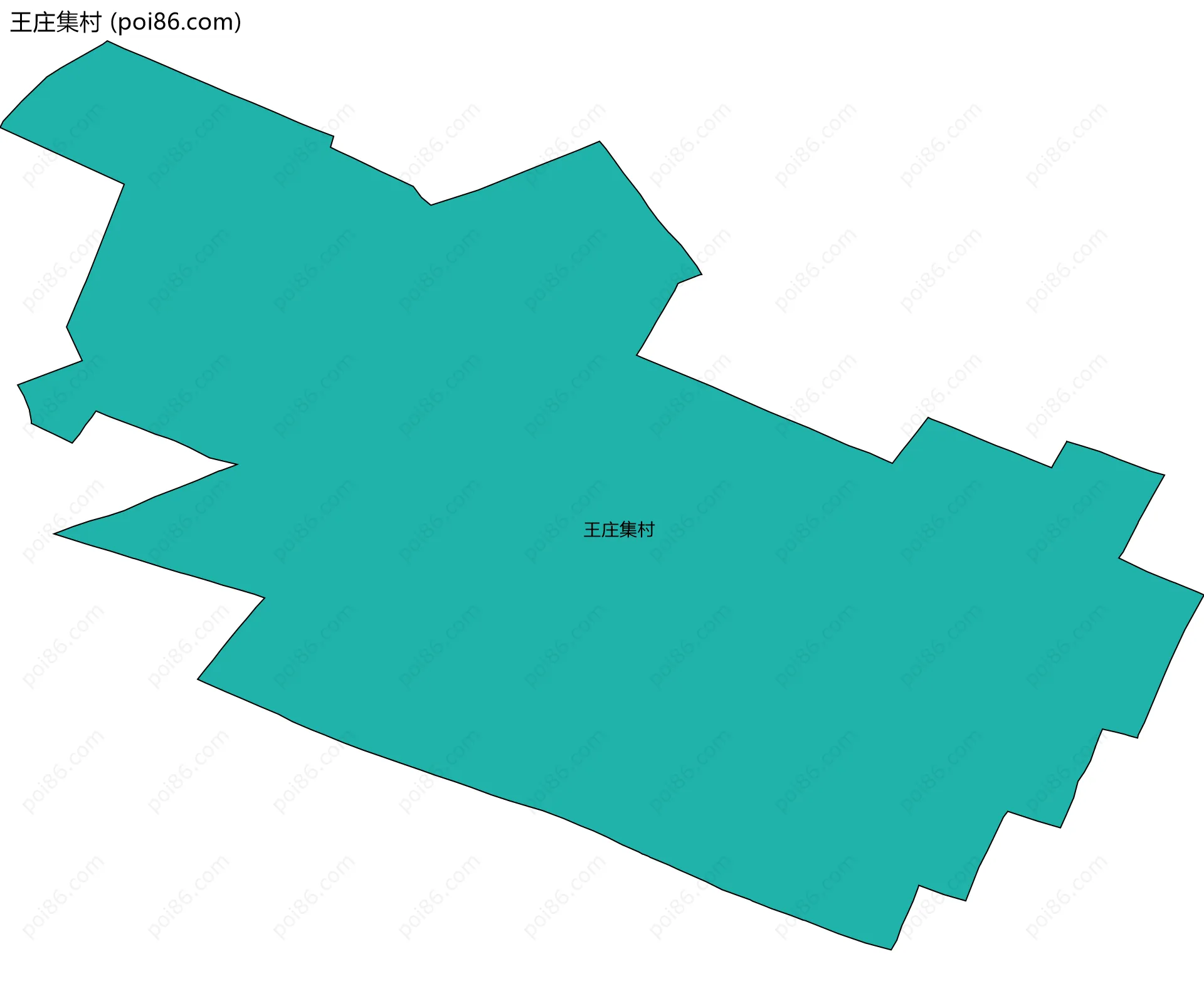 王庄集村边界地图