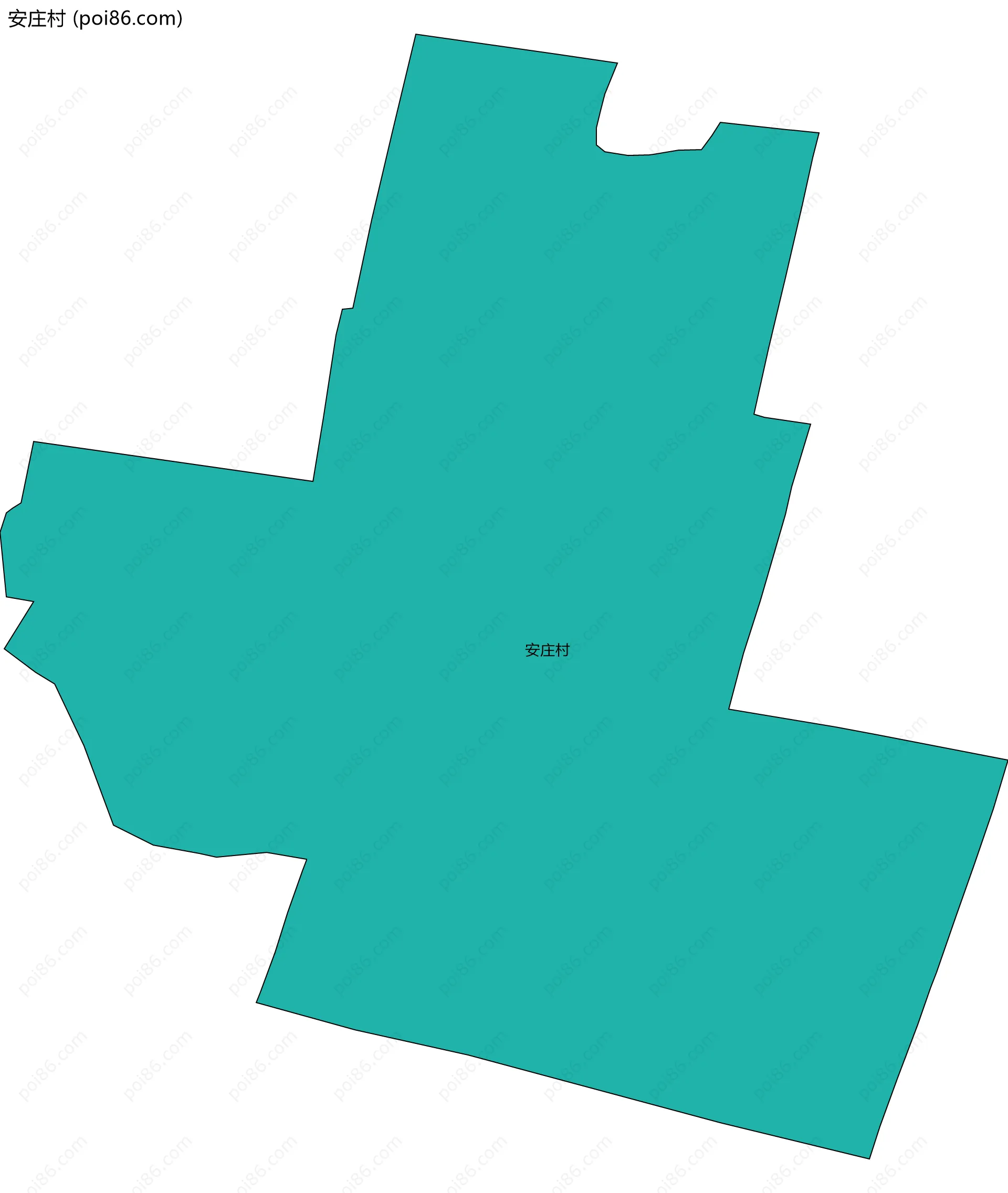 安庄村边界地图