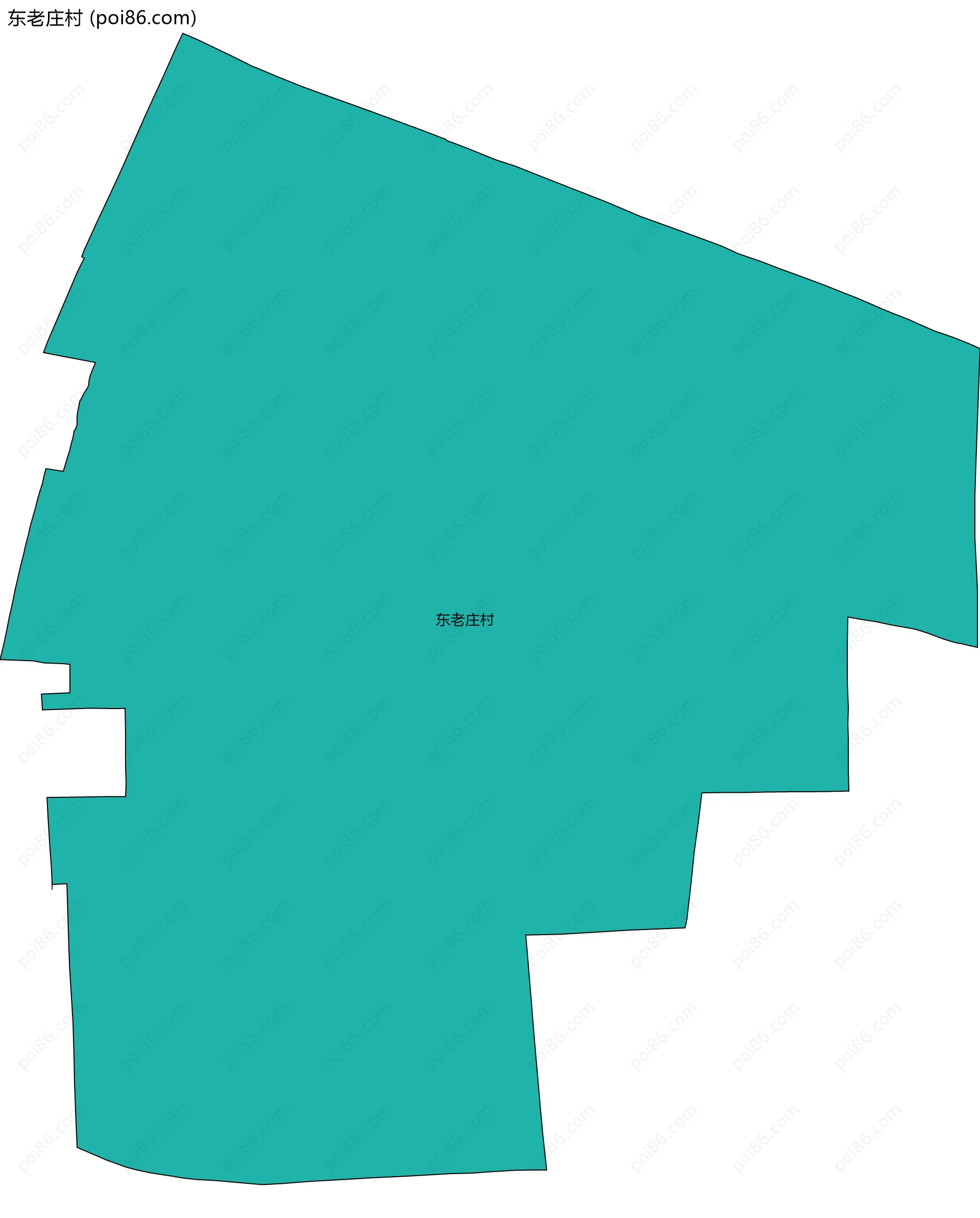 东老庄村边界地图