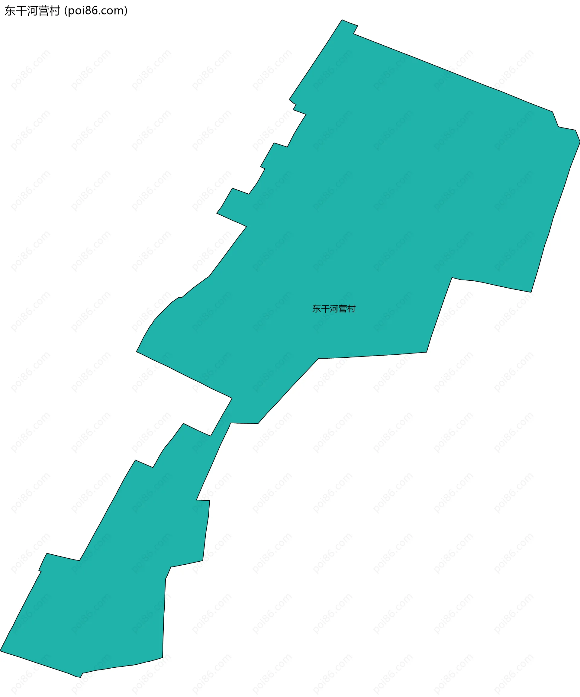 东干河营村边界地图